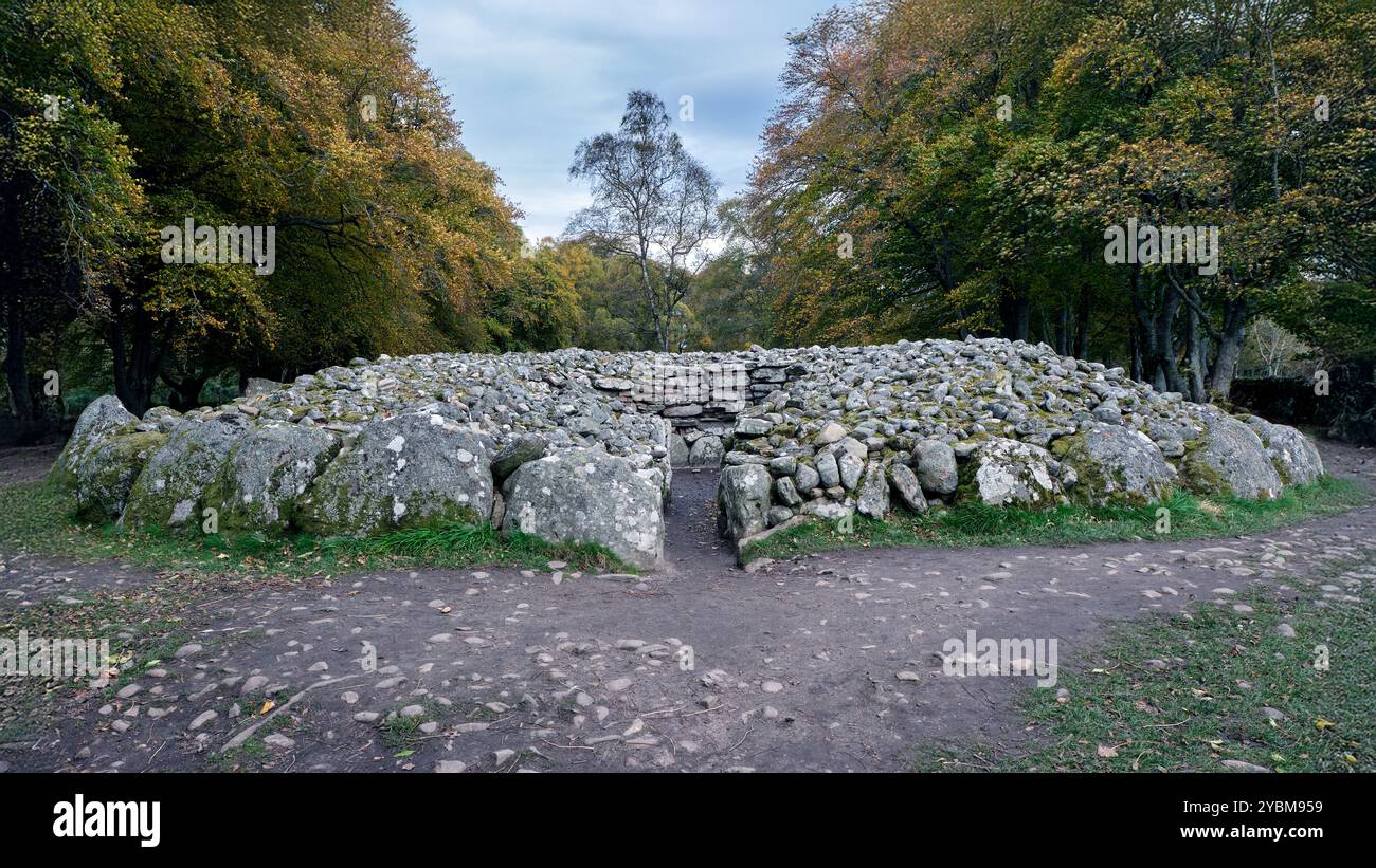 Clava Cairns Banque D'Images