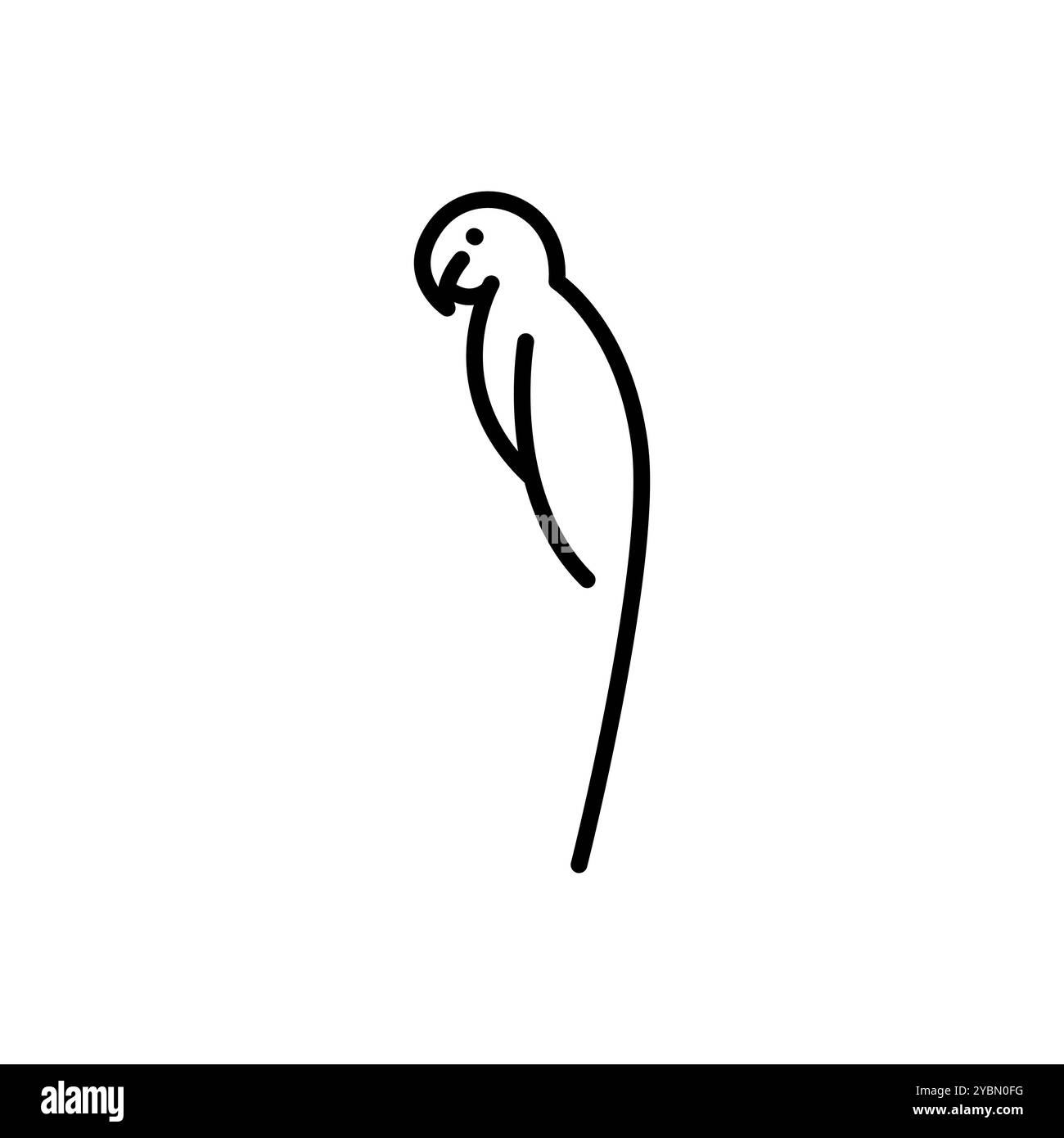 Icône de couleur ARA macaw. Contour modifiable. Eléments vectoriels Illustration de Vecteur