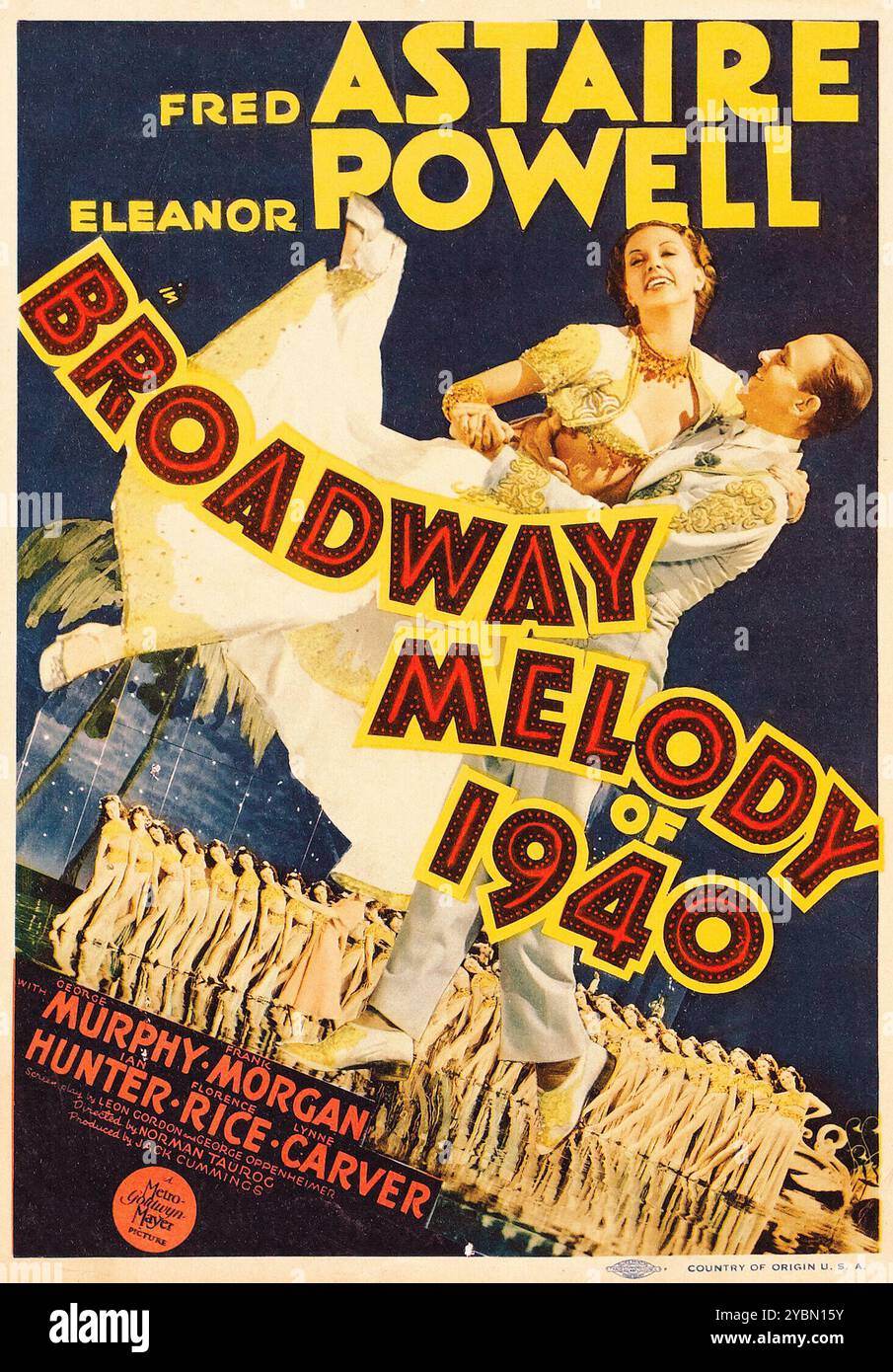 Broadway Melody of 1940 (MGM 1940) Fred Astaire, Eleanor Powell, Worlds Greatest Dancer - musical - carte de fenêtre Banque D'Images