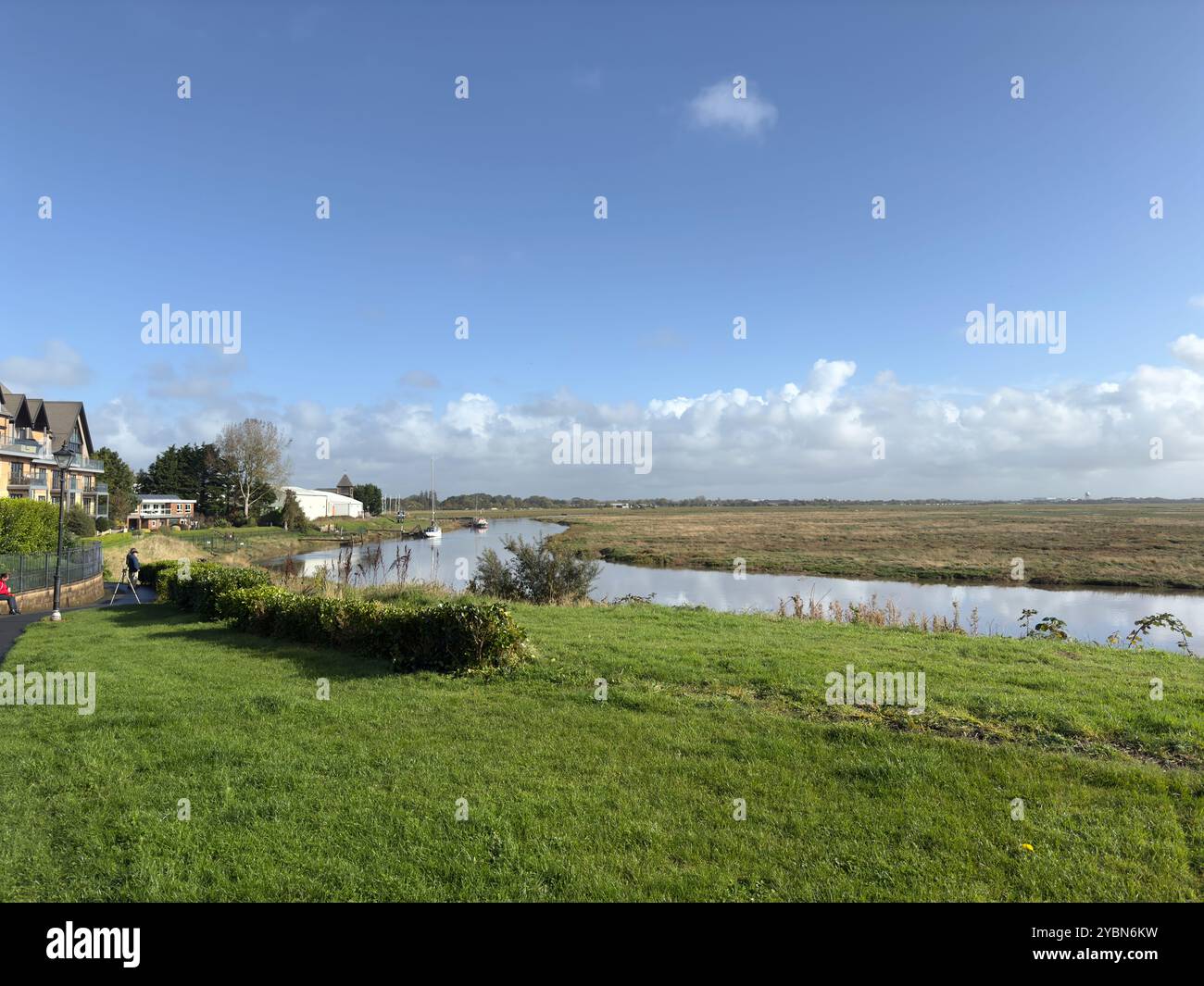 Lytham Quays and Ribble estuary, Lytham St Annes, Fylde dans le Lancashire, Angleterre, Royaume-Uni Banque D'Images