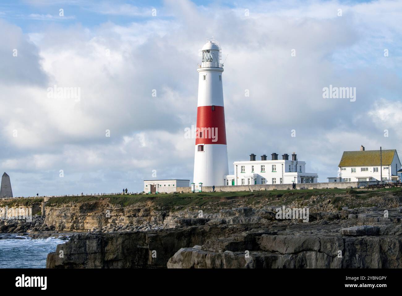 Portland, Dorset, Royaume-Uni - 18 octobre 2024 : le phare de Portland Bill Banque D'Images