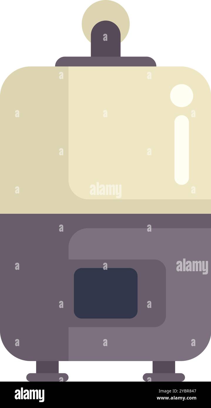 Chauffe-eau à gaz à la maison, système de chauffage de chaudière illustration vectorielle moderne d'équipement de maison isolé sur un fond blanc Illustration de Vecteur