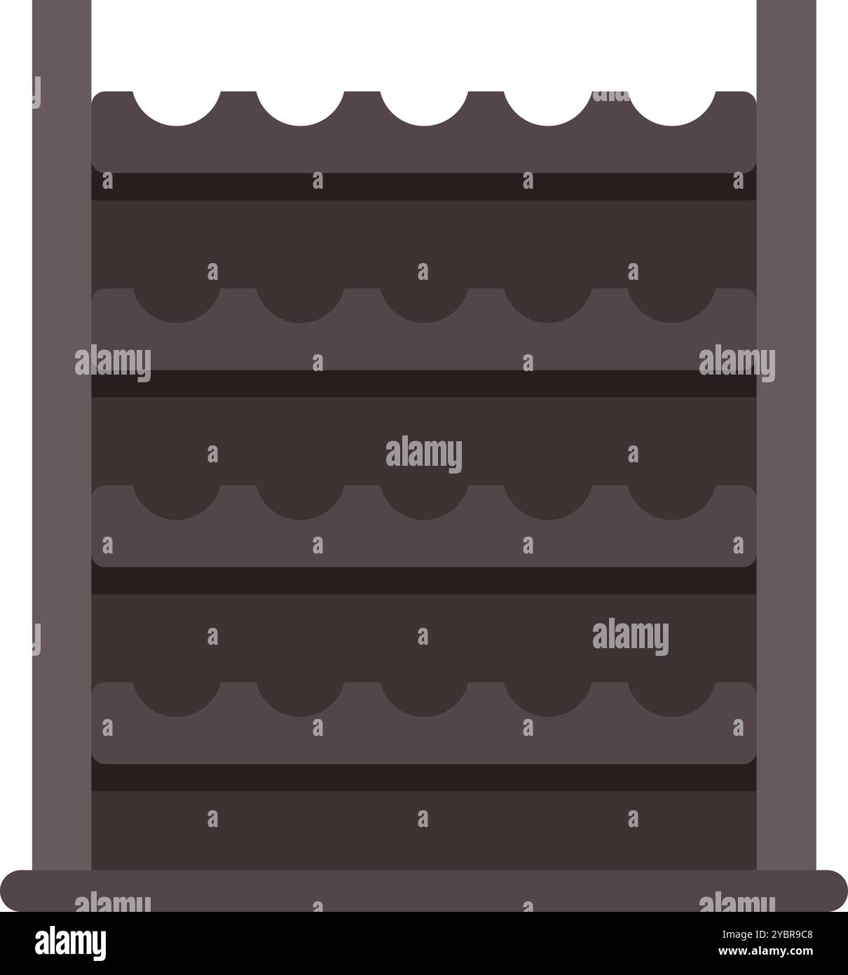 Casier à vin stockant des bouteilles, élément de design intérieur pour stocker l'alcool dans un style plat Illustration de Vecteur Casier à vin stockant des bouteilles, élément de design intérieur pour stocker l'alcool dans un style plat Illustration de Vecteur
