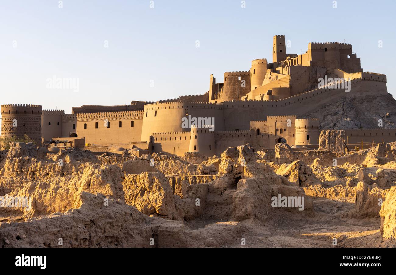 BAM Iran 21 septembre 2024 : la Citadelle de Bam, située dans la ville de Bam dans la province de Kerman, en Iran, est le plus grand bâtiment en adobe au monde et est classée UNESCO Banque D'Images