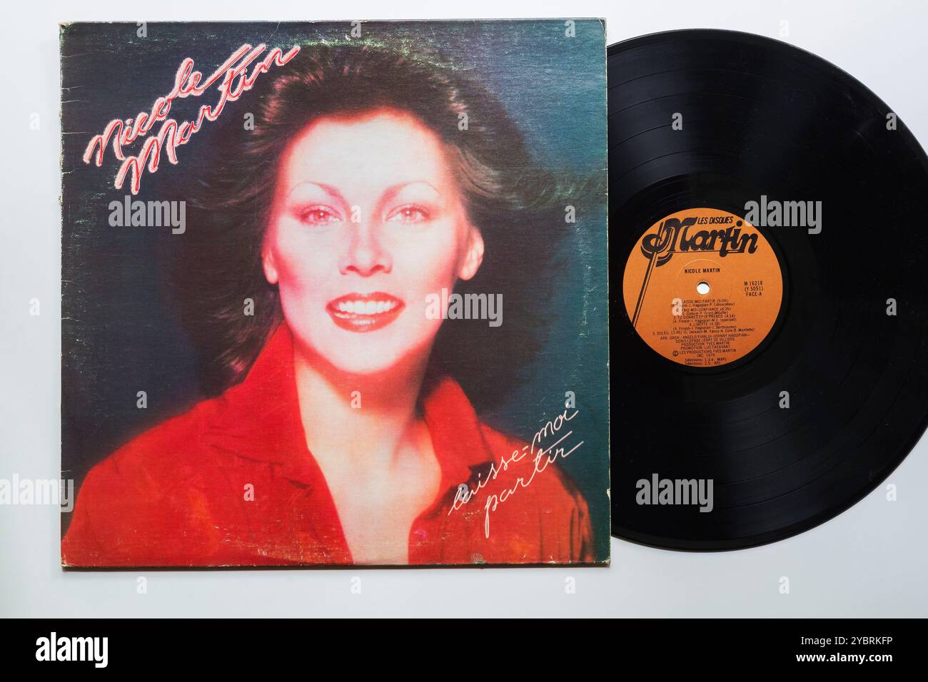 Nicole Martin laisse moi partir 33 1/3 rpm longue pochette d'album et enregistrement vinyle. Banque D'Images