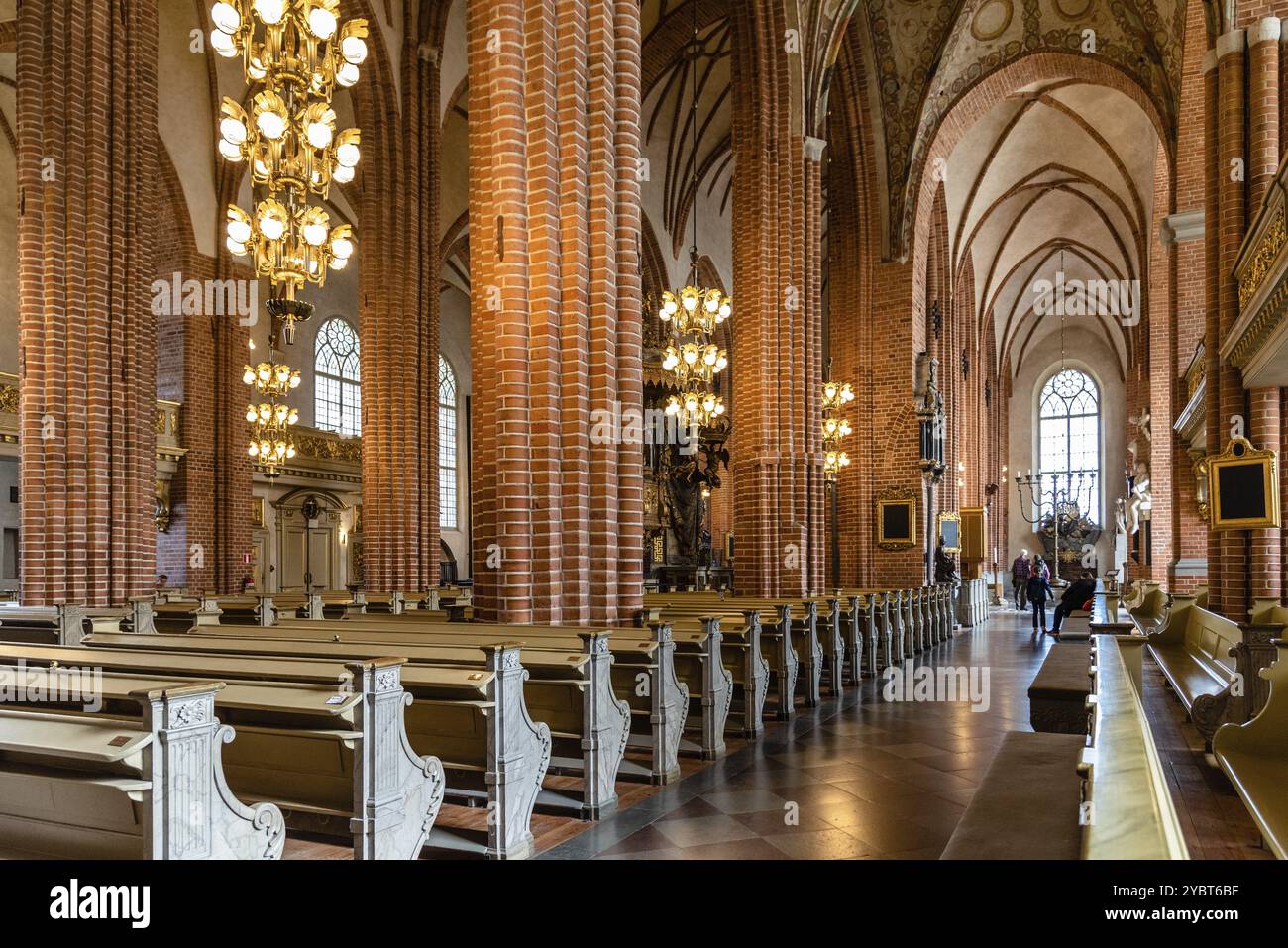 Stockholm, Suède, 8 août 2019 : vue intérieure de l'église de Storkyrkan, la plus ancienne église de Gamla stan, en Europe Banque D'Images