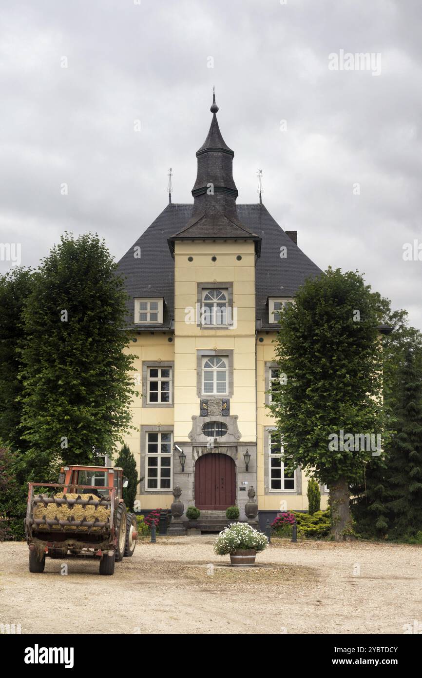 Manor House Het Steenen Huys près du village Vlodrop dans la municipalité néerlandaise Roerdalen Banque D'Images