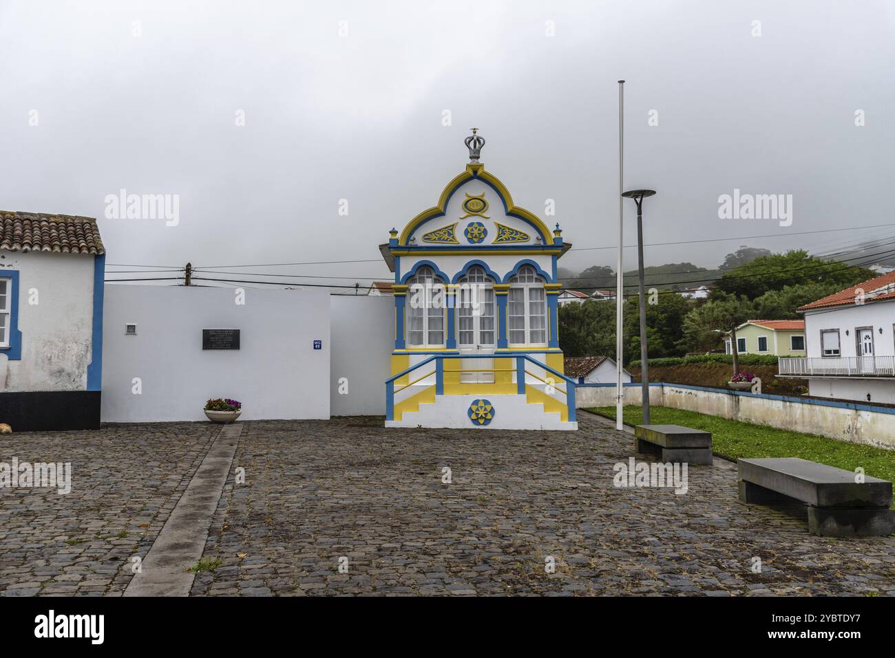 Imperio do Divino Espirito Santo à Quatro Ribeiras. Île de Terceira, Açores, Portugal, Europe Banque D'Images