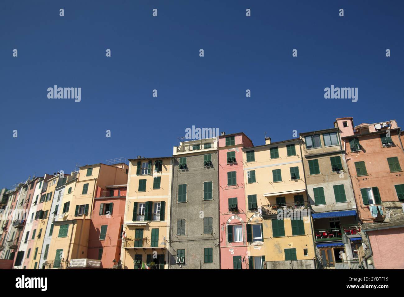 Détails architecturaux et de construction du village de Portovenere Ligurie Italie Banque D'Images