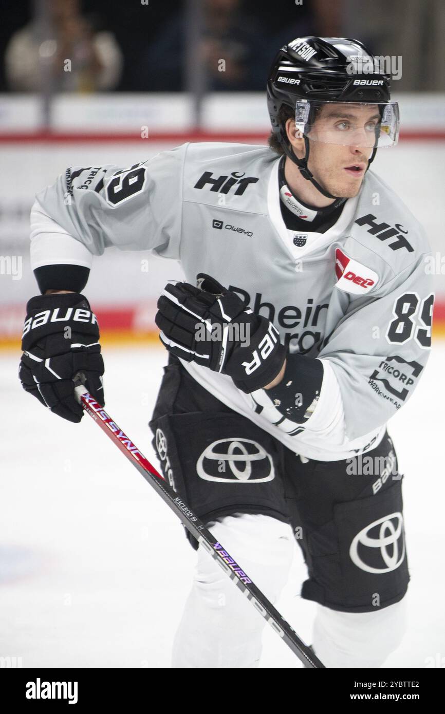 PSD Bank Dome, Duesseldorf, Rhénanie-du-Nord-Westphalie, Gregor Macleod (Koelner haie, #89), PENNY DEL, Duesseldorfer EG-Koelner haie le 18/10/2024 à la Banque D'Images