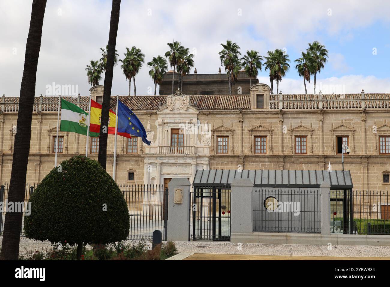 Parlement andalou bâtiment de Séville, Andalousie, Espagne Banque D'Images