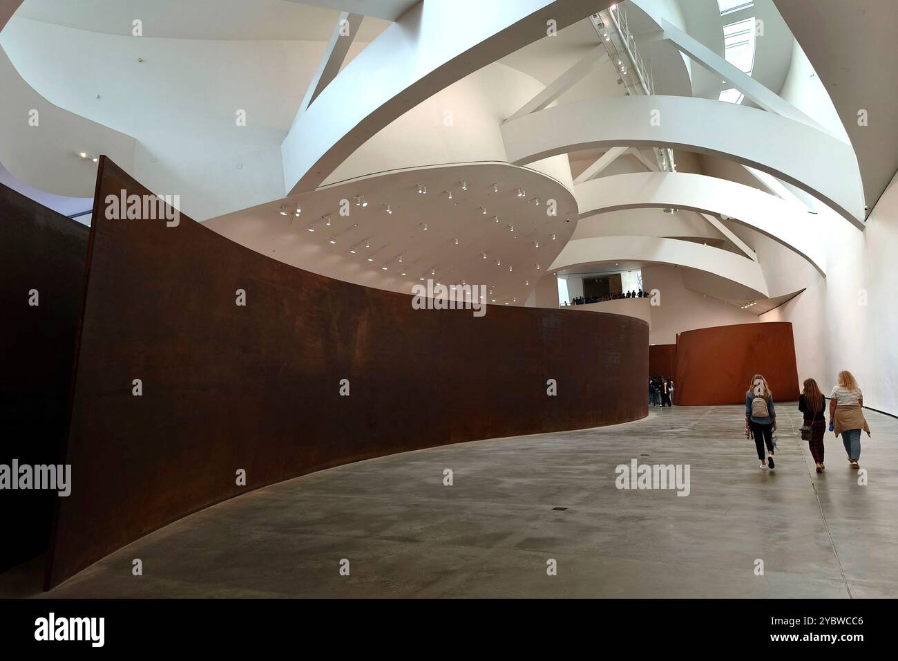 Bilbao 10.10.2024 installation des amerikanischen Künstlers Richard Serra im Guggenheim Museum Bilbao in Spanien Foto : Norbert Schmidt, Düsseldorf Banque D'Images