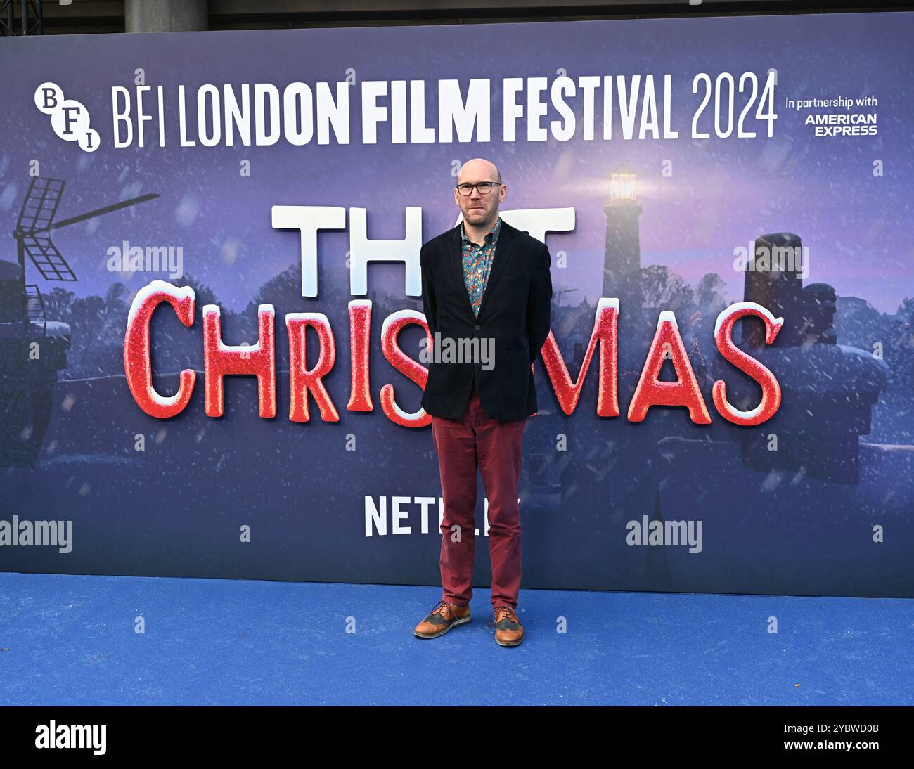 LONDRES, ROYAUME-UNI. 19 octobre 2024. Alex Macqueen assiste au Gala Headline de 'That Christmas' - 68e BFI London film Festival à Londres, Royaume-Uni. (Photo de 李世惠/Voir Li/Picture Capital) crédit : Voir Li/Picture Capital/Alamy Live News Banque D'Images