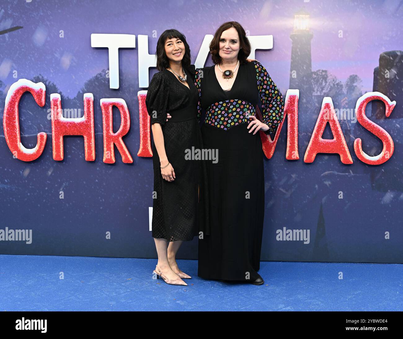 LONDRES, ROYAUME-UNI. 19 octobre 2024. Megan Nicole Dong, Deborah Francis-White assiste au Gala des gros titres de « That Christmas » - 68e BFI London film Festival à Londres, Royaume-Uni. (Photo de 李世惠/Voir Li/Picture Capital) crédit : Voir Li/Picture Capital/Alamy Live News Banque D'Images