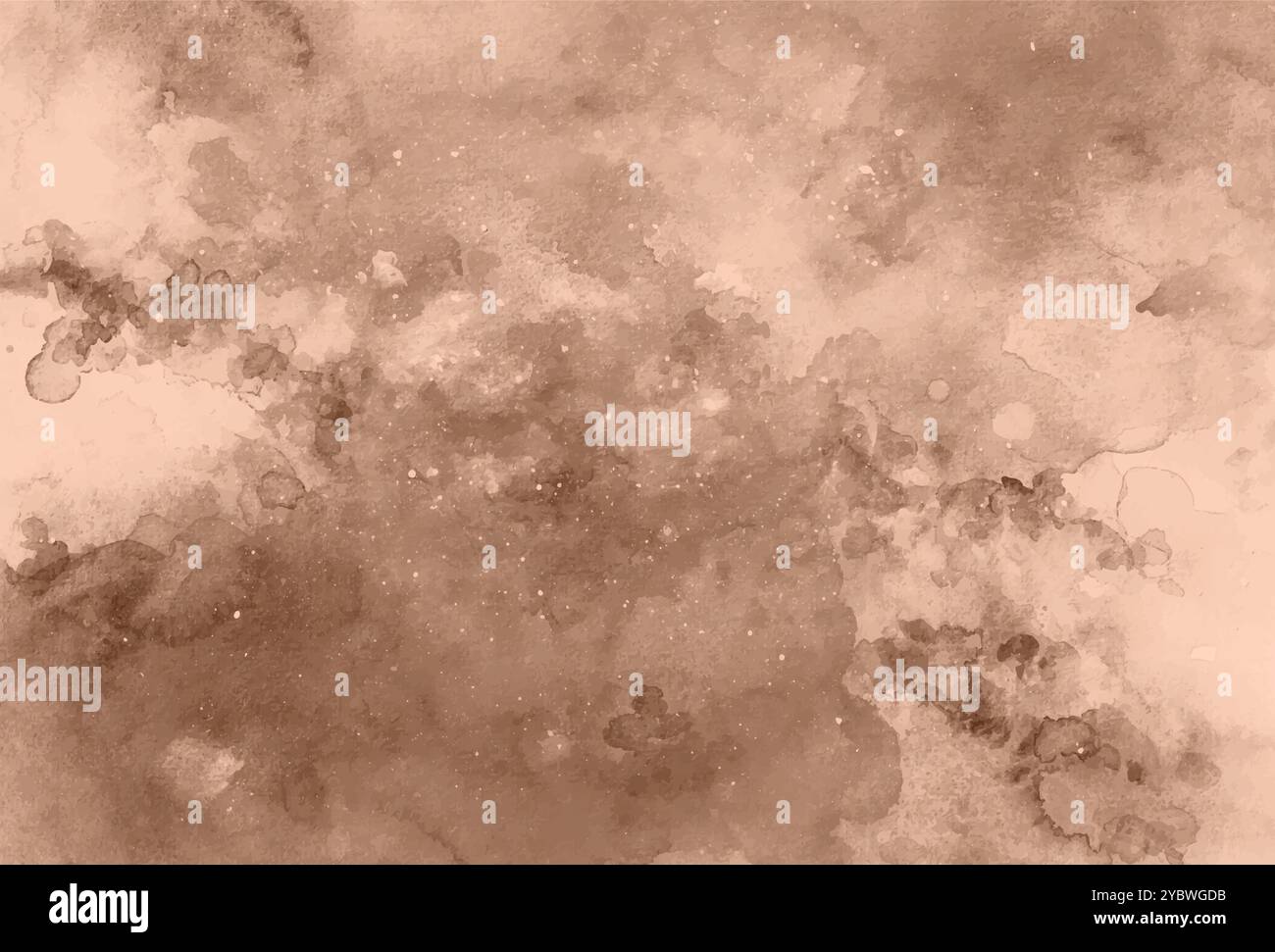 Illustration de fond abstraite d'aquarelle marron. Peinture de café Illustration de Vecteur