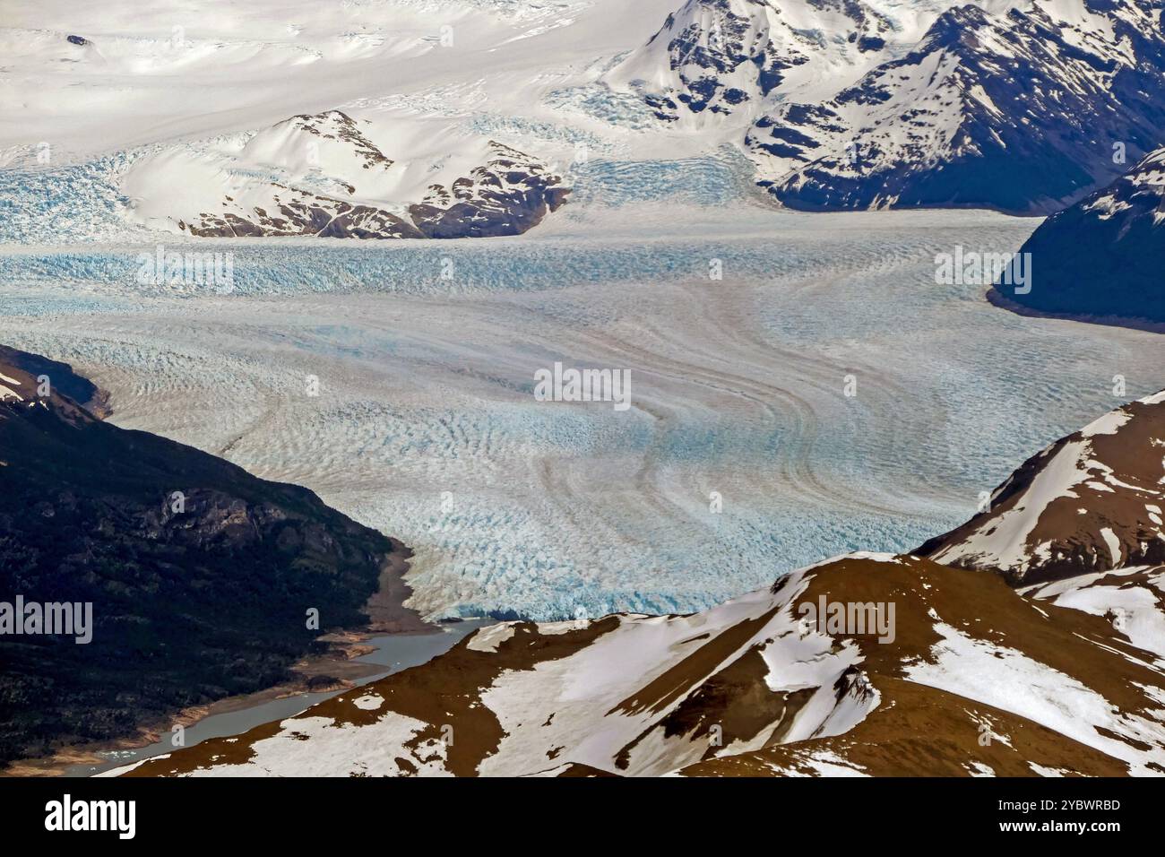 Patagonie Argentine : le glacier Perito Moreno près d'El Calafate Banque D'Images