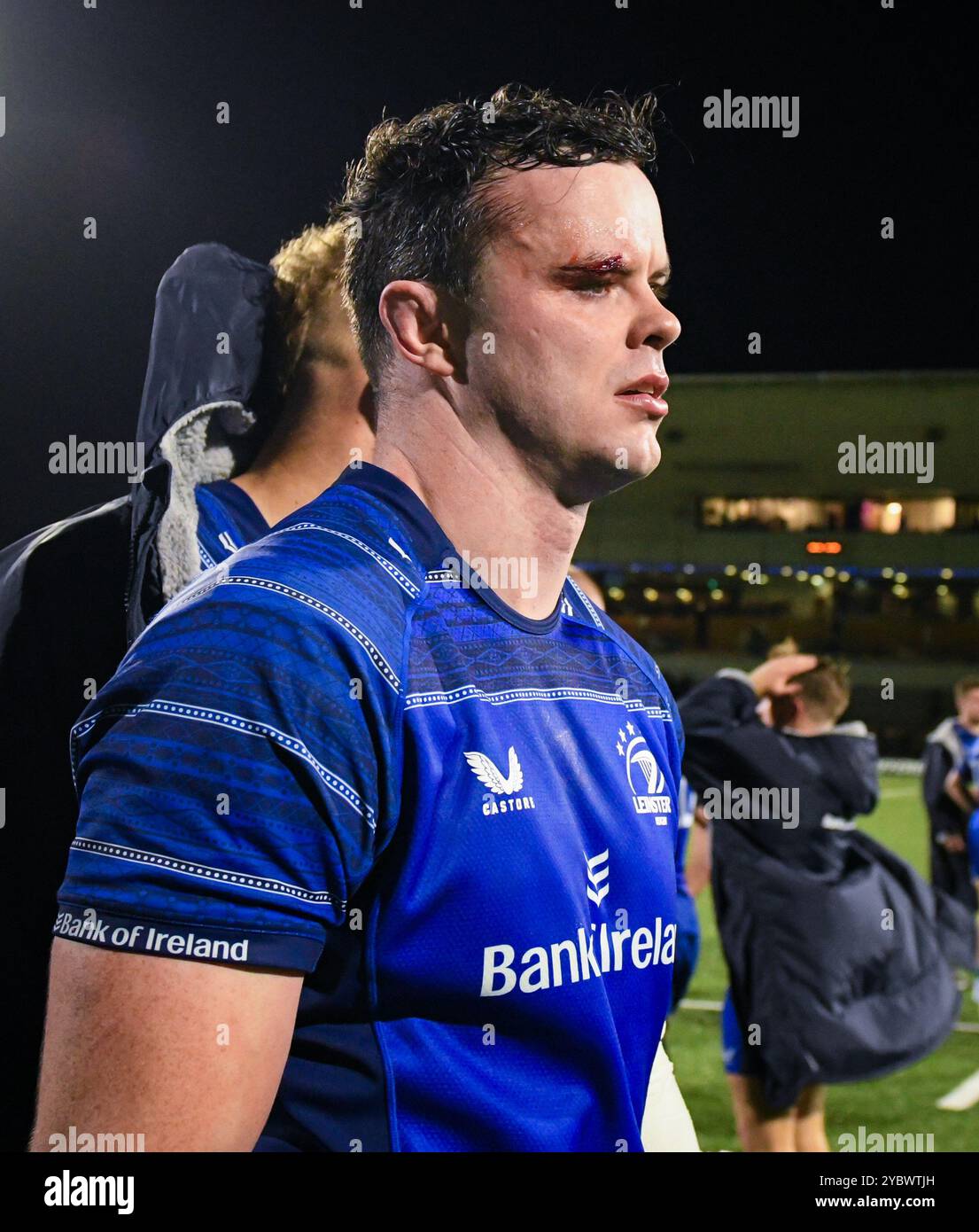 Galway, Irlande. 19 octobre 2024. James Ryan de Leinster à l'issue de la cinquième ronde du BKT United Rugby Championship 2024/2025 entre Connacht et Leinster au stade Dexcom de Galway crédit : Don Soules/Alamy Live News Banque D'Images