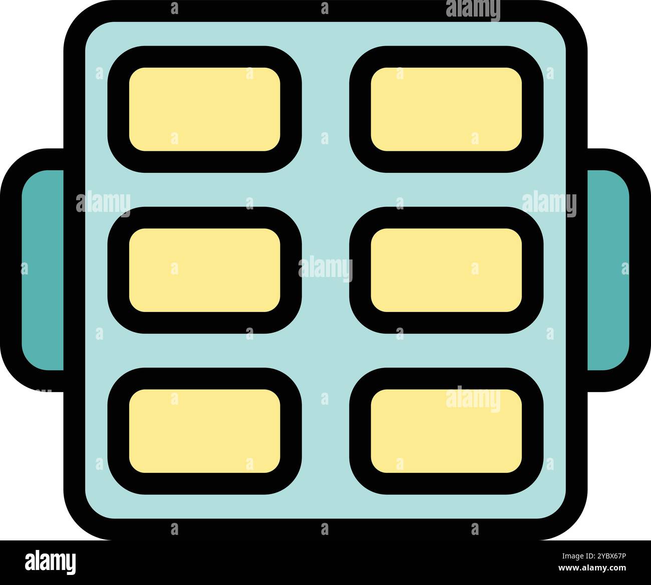 Plaque de cuisson avec revêtement antiadhésif vous permettant de cuisiner facilement de délicieuses pâtisseries maison Illustration de Vecteur