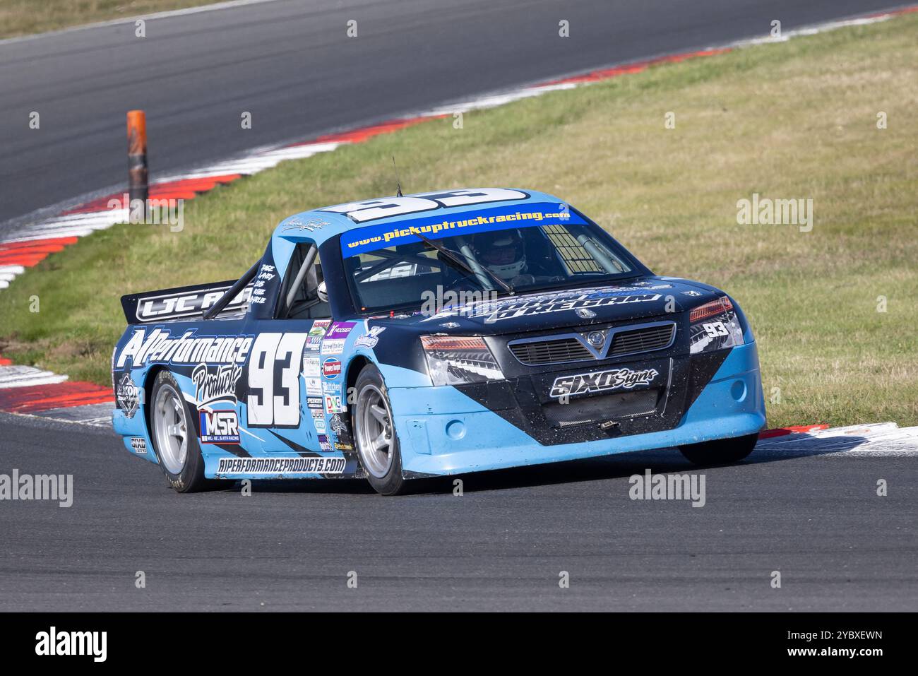 Michael Smith participe au British Pick-Up Truck Racing Championship 2024 à Snetterton, Norfolk, Royaume-Uni Banque D'Images