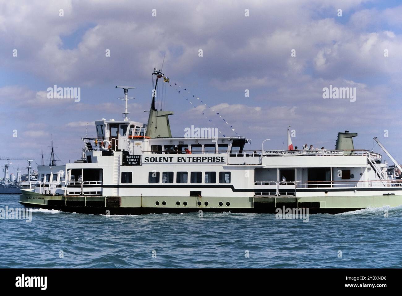 The Solent Enterprise (1979-2005), Gosport Ferry, Hampshire, Angleterre, Royaume-Uni. Vers 1980 Banque D'Images