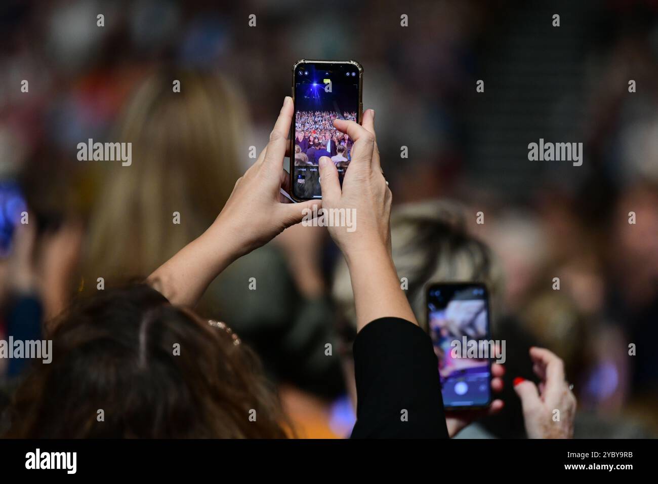 Lyon, France. 20 octobre 2024. L’ambiance de la soirée de clôture du Lyon Light Festival à Lyon, France, le 20 octobre 2024. (Photo de Romain Doucelin/NurPhoto) crédit : NurPhoto SRL/Alamy Live News Banque D'Images