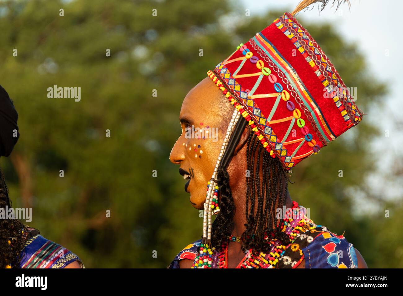 Gerewol de la tribu wodaabe au Tchad Banque D'Images