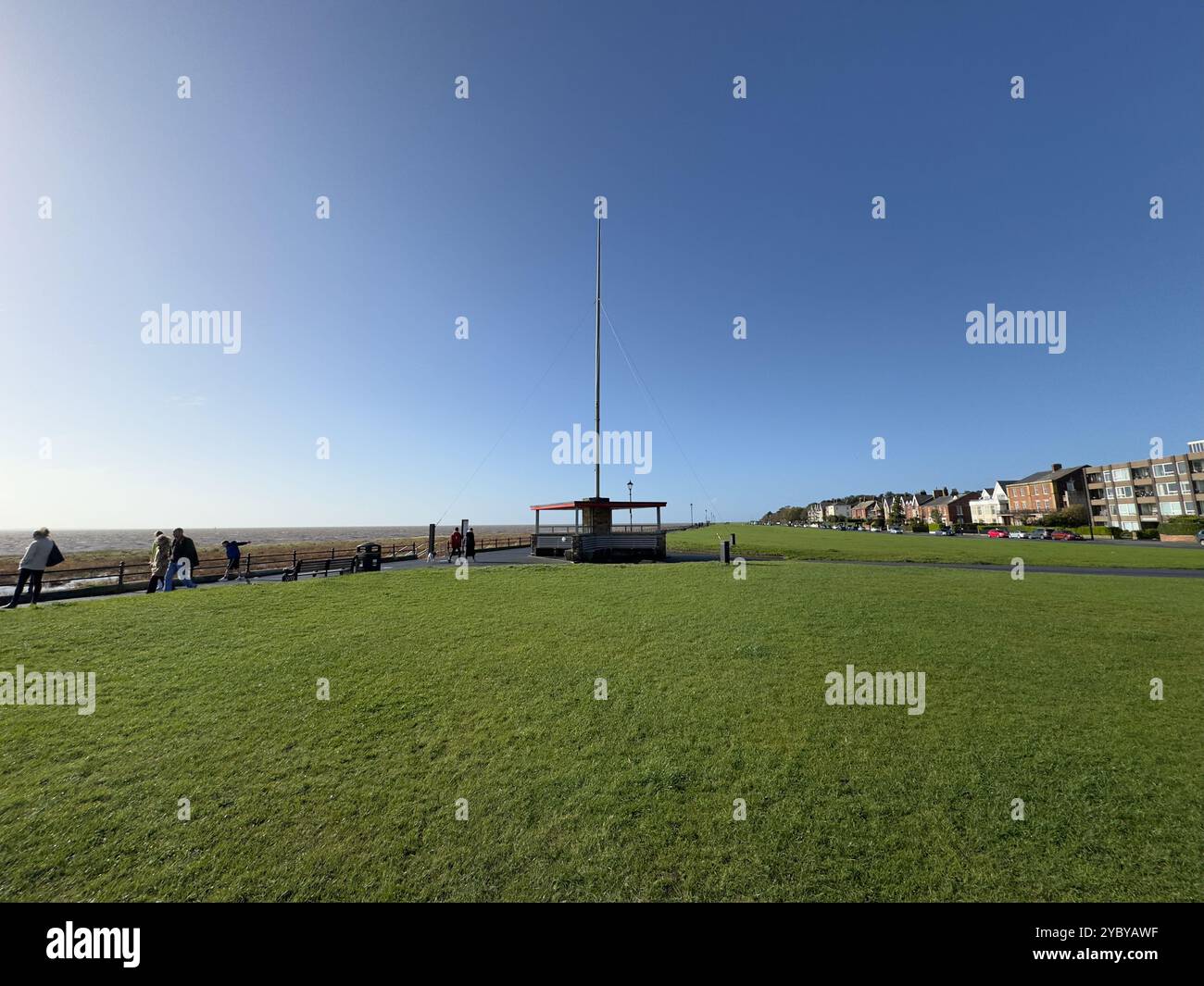 The Lytham Green, Lytham St Annes, Fylde dans le Lancashire, Angleterre, Royaume-Uni Banque D'Images