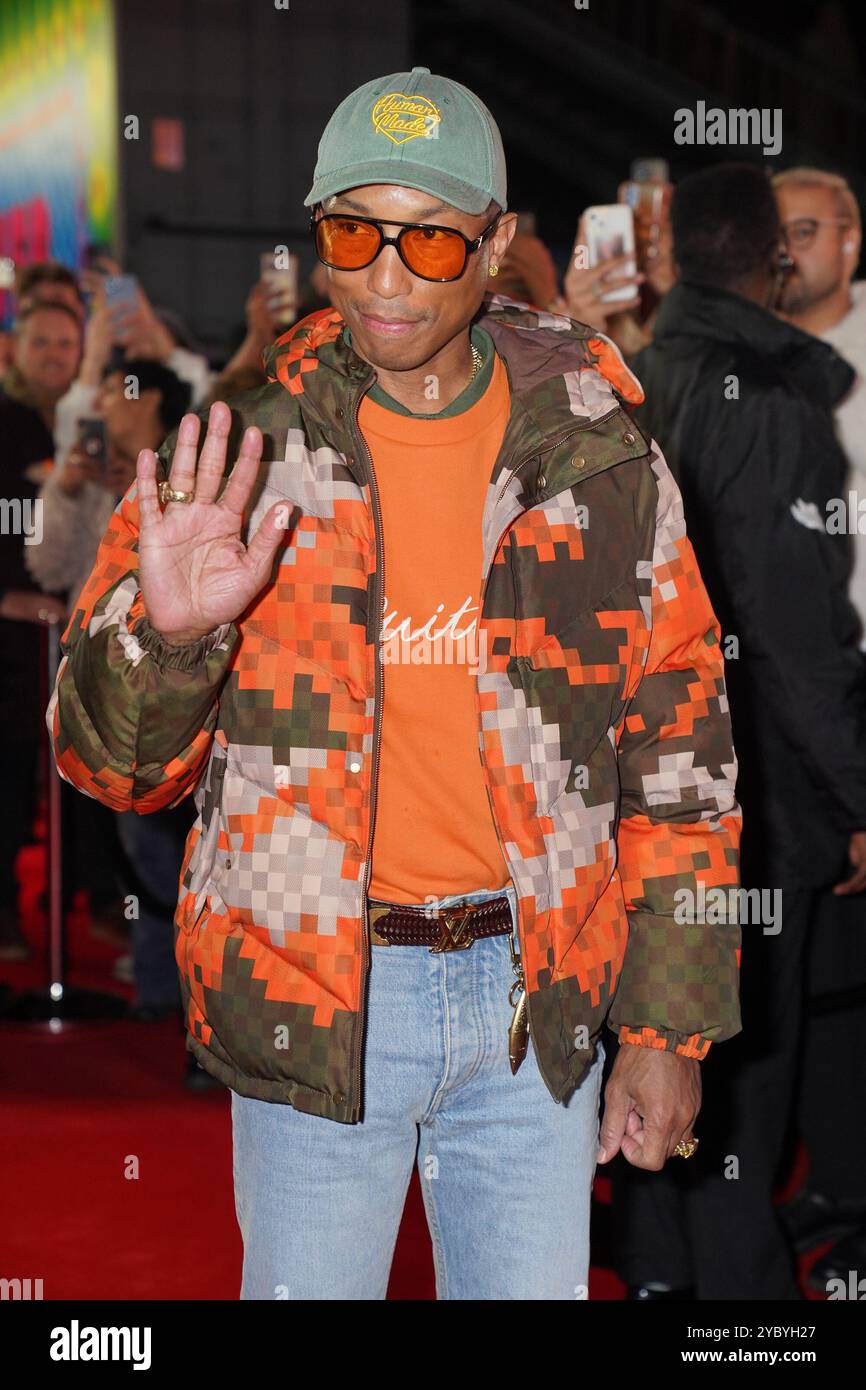 Pharrell Williams assiste à la projection du gala de clôture du BFI London film Festival pièce par pièce au Royal Festival Hall, Southbank Centre à Londres. Date de la photo : dimanche 20 octobre 2024. Banque D'Images