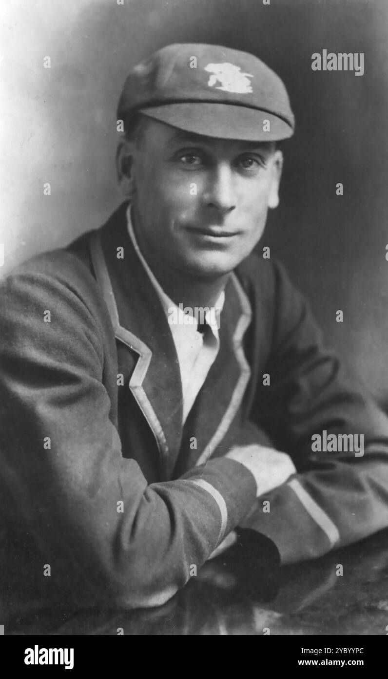 Jack Hobbs, Sir John Berry Hobbs (1882 – 1963) joueur de cricket professionnel anglais Banque D'Images