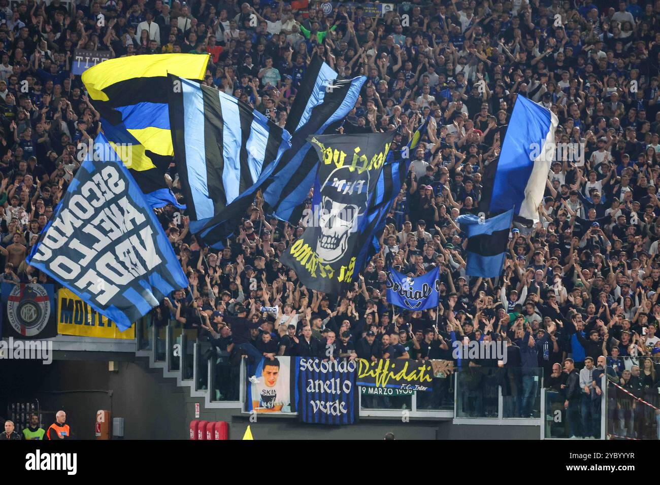 Roma, Lazio, ITALIE. 20 octobre 2024. Pendant le match de football du 20/10/2024, valable pour le championnat italien Serie A - 2024/25 à Empoli au Stadio Carlo Castellani entre AS Roma vs FC Internazionale Milano. Sur la photo : Inter (crédit image : © Fabio Sasso/ZUMA Press Wire) USAGE ÉDITORIAL SEULEMENT! Non destiné à UN USAGE commercial ! Crédit : ZUMA Press, Inc/Alamy Live News Banque D'Images