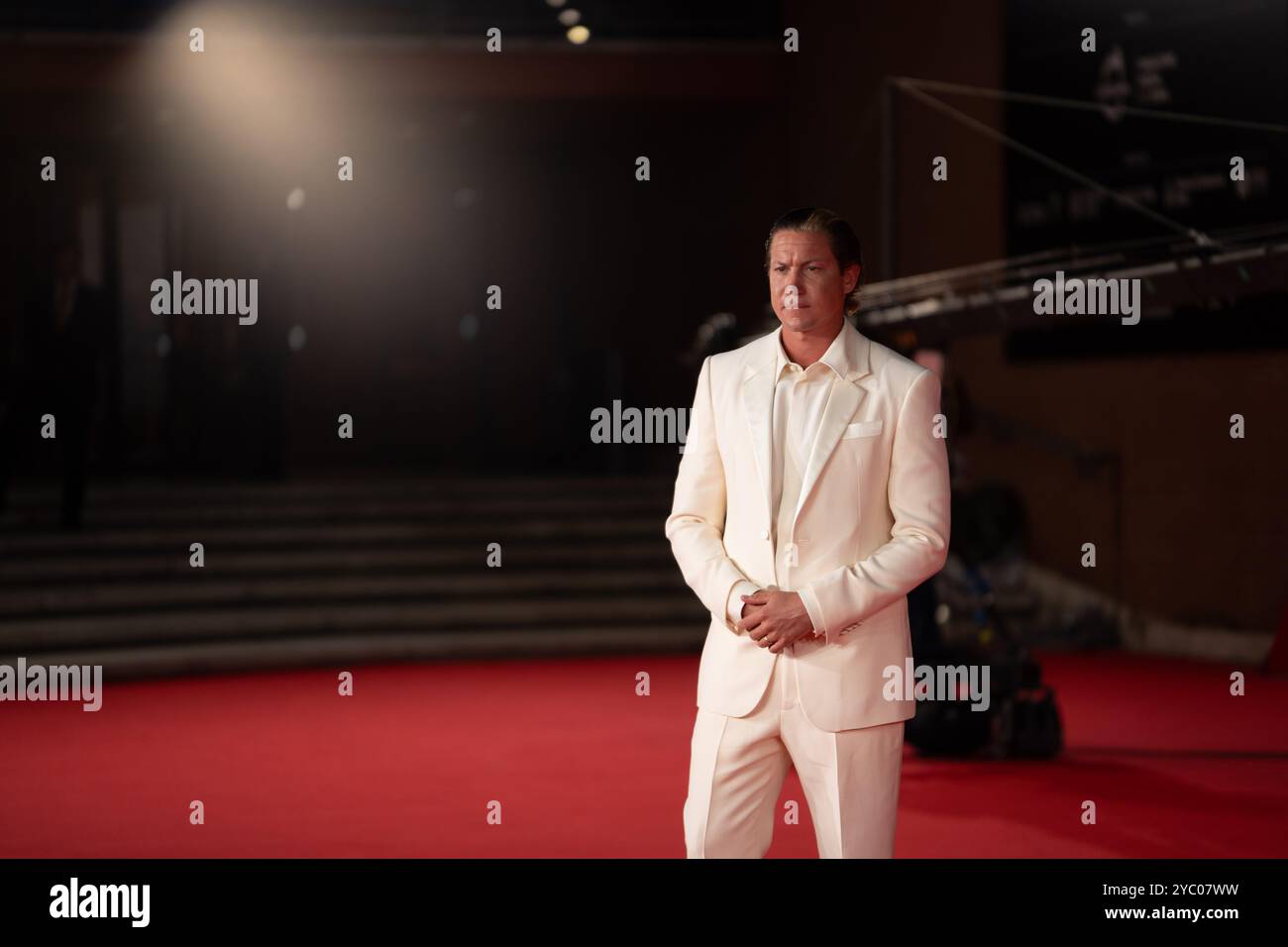 Rome, Italie. 20 octobre 2024. Vito Schnabel assiste au tapis rouge ''The Trainer'' lors du 19ème Festival du film de Rome à l'Auditorium Parco Della Musica à Rome, Italie, le 20 octobre 2024. (Photo de Luca Carlino/NurPhoto)0 crédit : NurPhoto SRL/Alamy Live News Banque D'Images