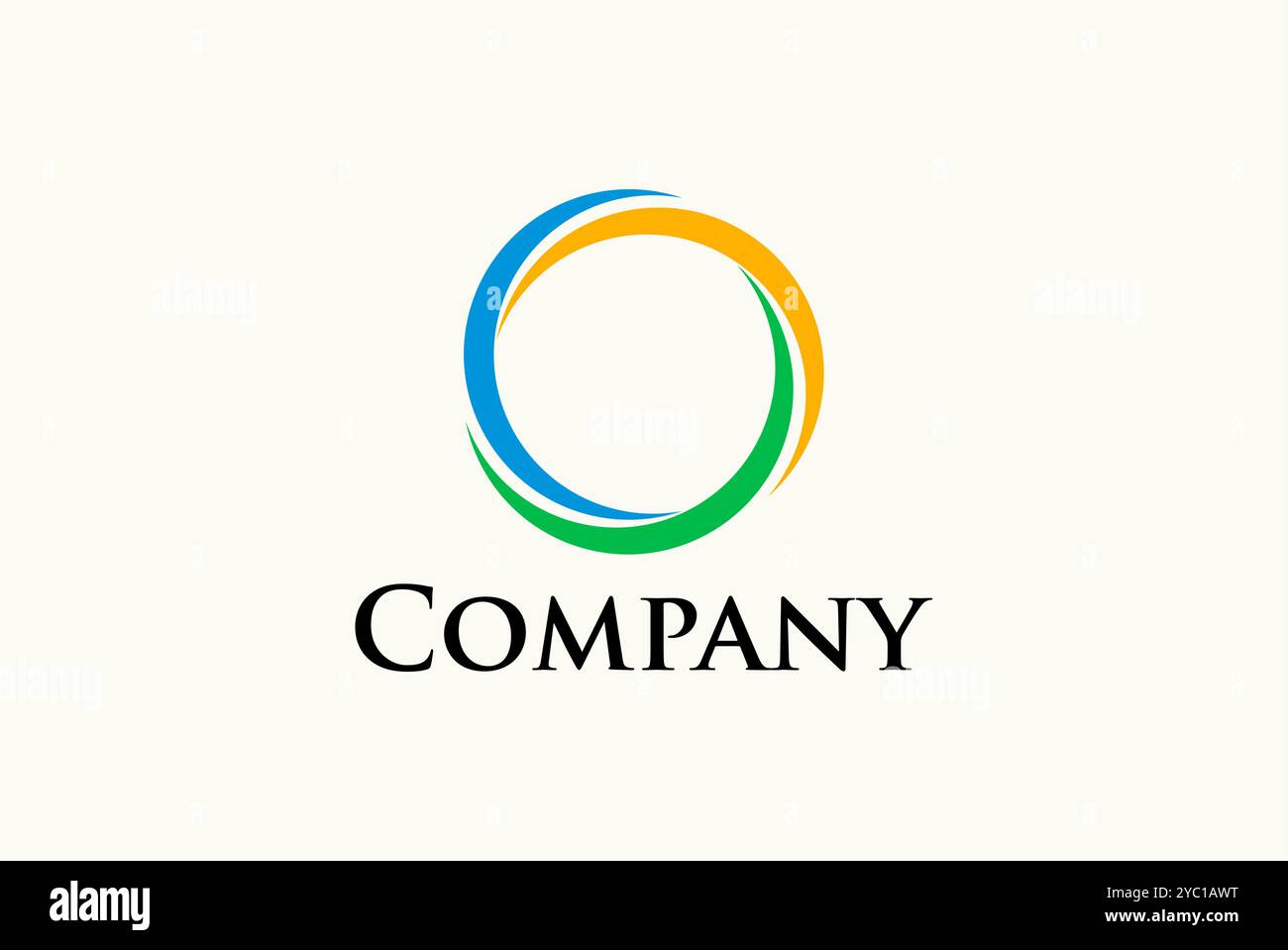 Cercle déménageant le vecteur de conception de logo d'entreprise idées créatives de marque éditables Illustration de Vecteur