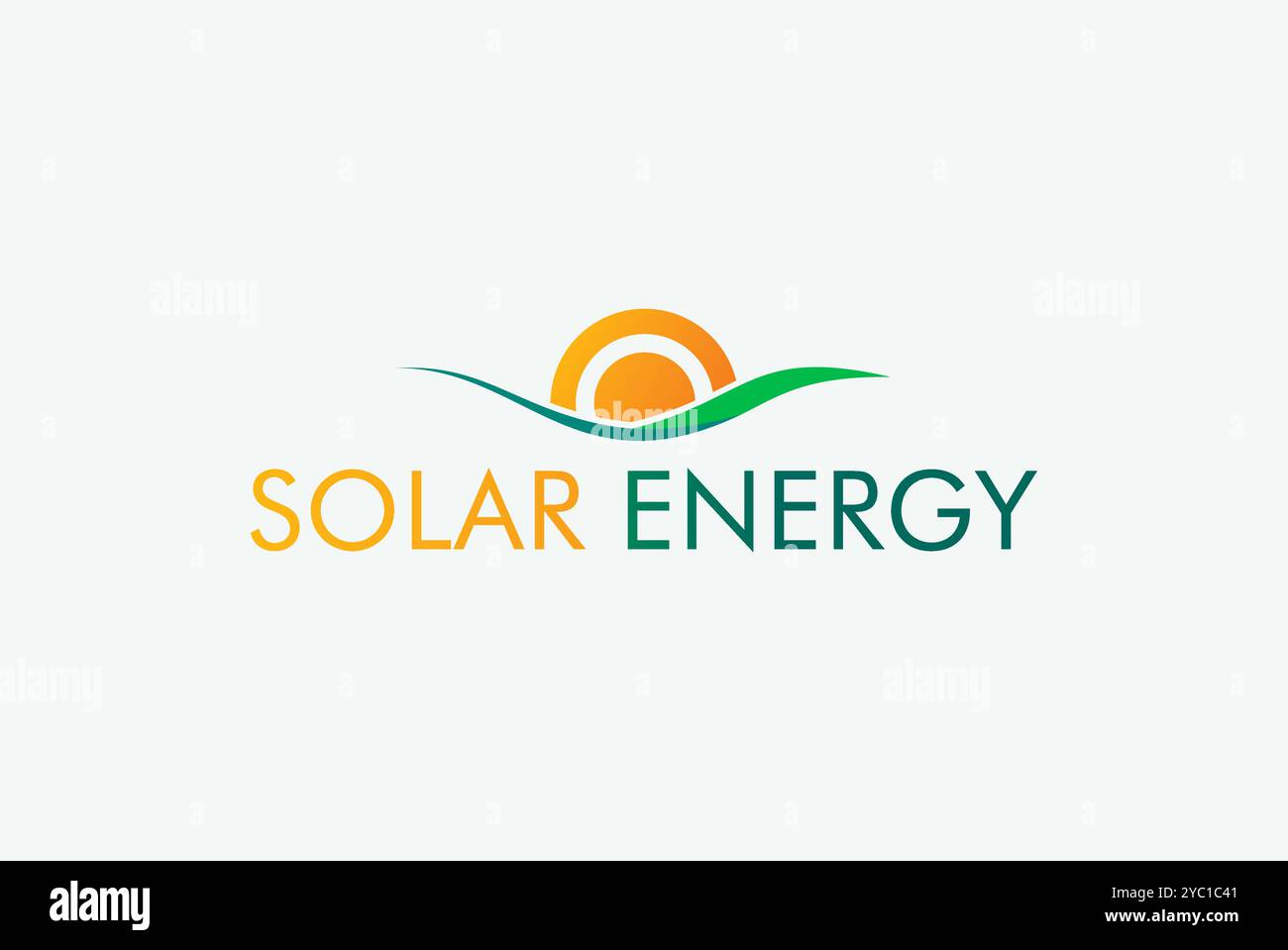 Idées créatives de marque d'entreprise de vecteur de conception de logo d'énergie solaire modifiables Illustration de Vecteur