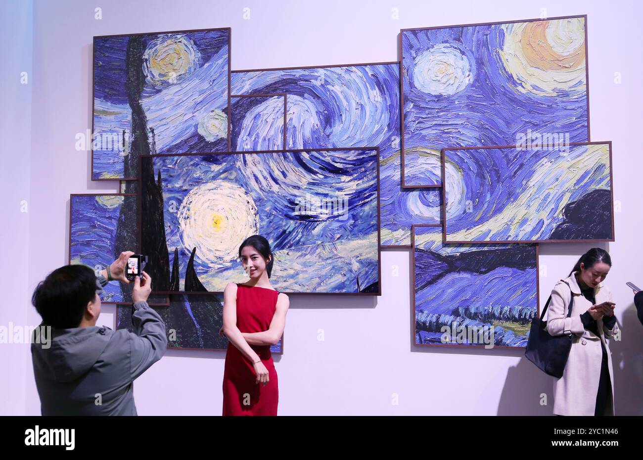 SHANGHAI, CHINE - 14 MARS 2024 - Samsung Electronics au salon Appliance&Electronics World Expo à Shanghai, Chine, le 14 mars 2024. Banque D'Images