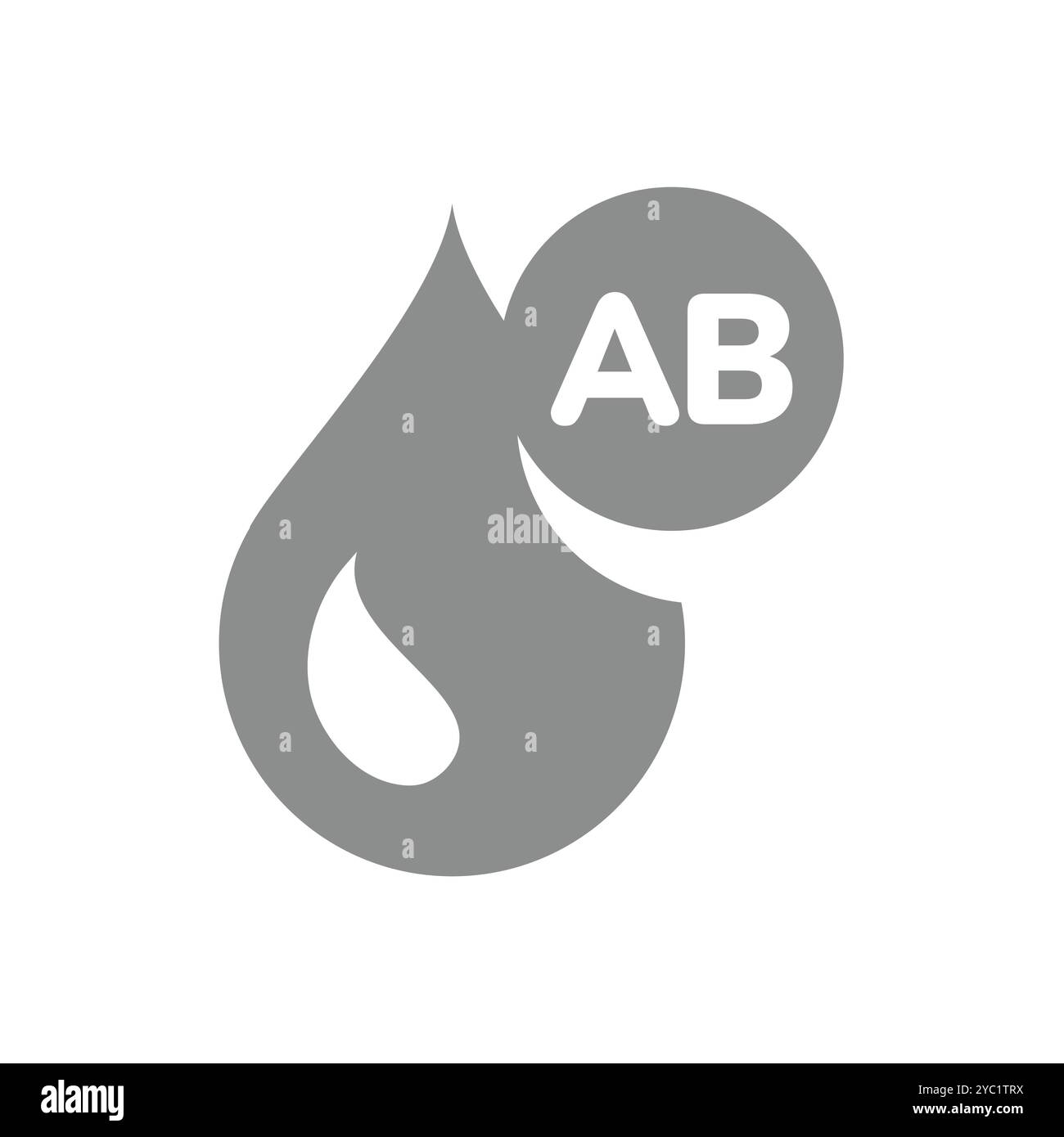 Icône vecteur de groupe sanguin. Symbole goutte de sang ou goutte de sang. Illustration de Vecteur