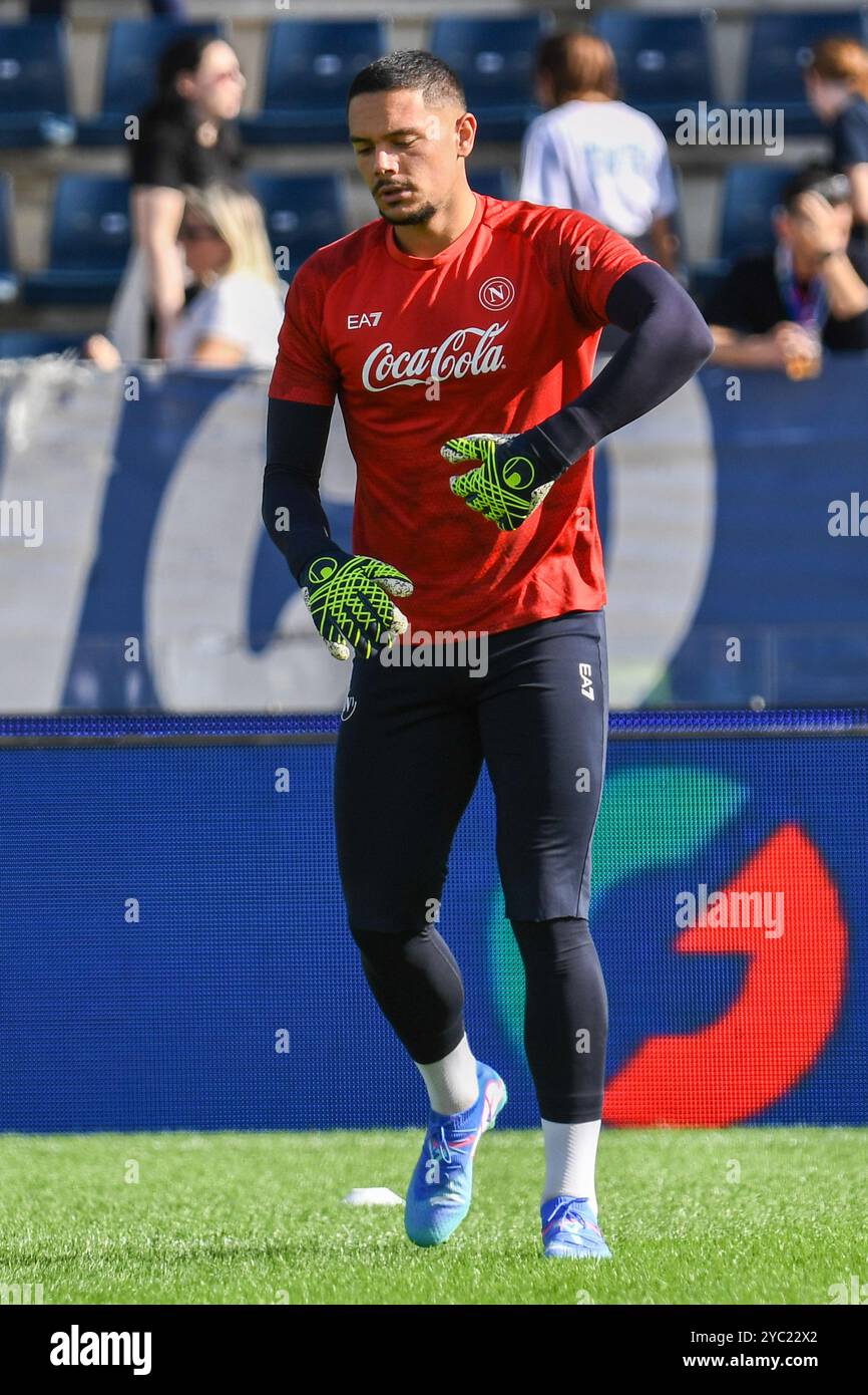 Elia Caprile (Napoli) lors de l'Empoli FC vs SSC Napoli, match de football italien Serie A à Empoli, Italie, le 20 octobre 2024 Banque D'Images