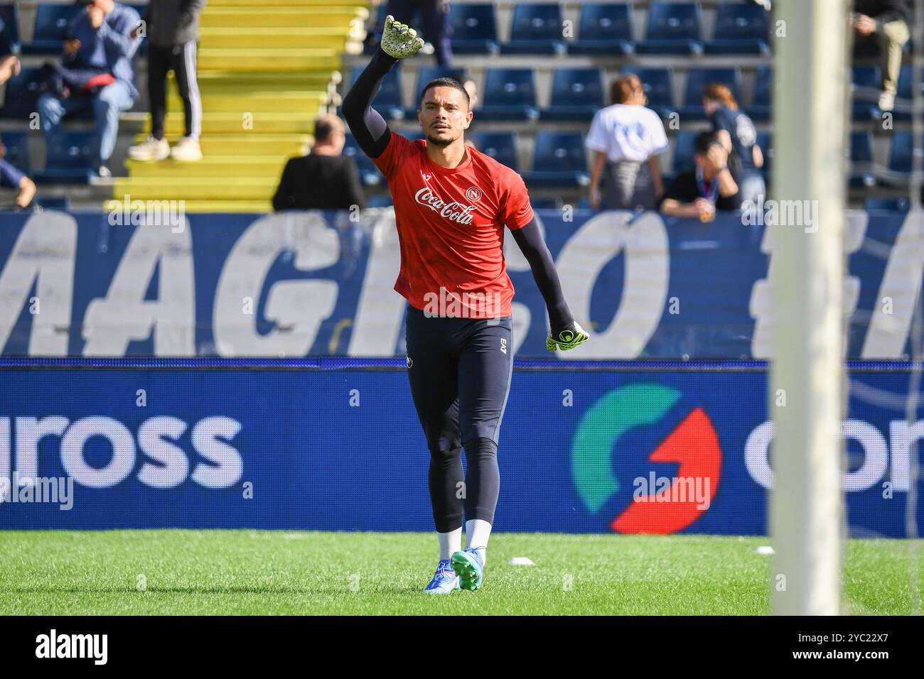 Elia Caprile (Napoli) lors de l'Empoli FC vs SSC Napoli, match de football italien Serie A à Empoli, Italie, le 20 octobre 2024 Banque D'Images