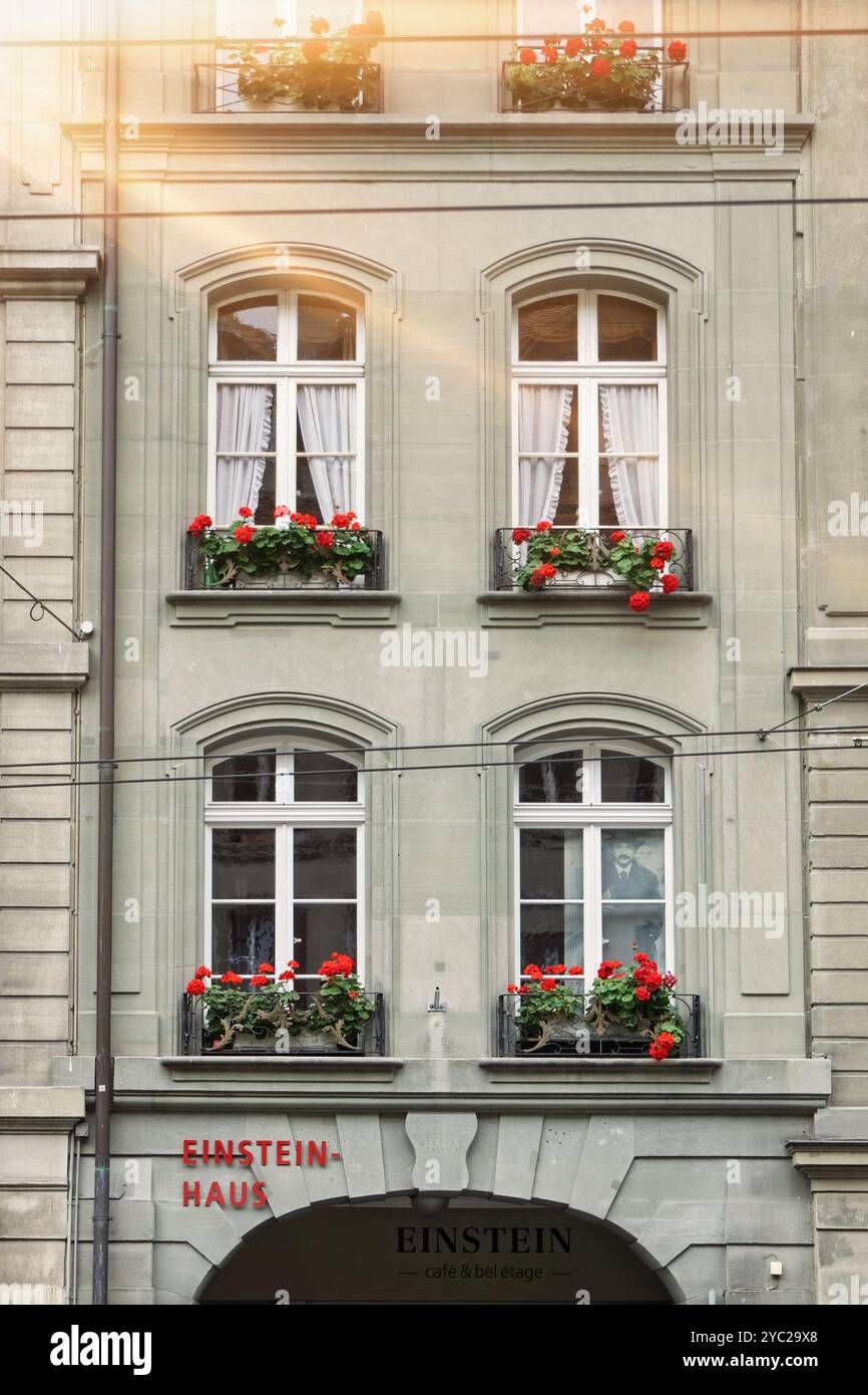 Einsteinhaus, Einstein House à Berne, Suisse. Musée et ancienne résidence d'Albert Einstein. La théorie de la relativité a été développée ici. Banque D'Images