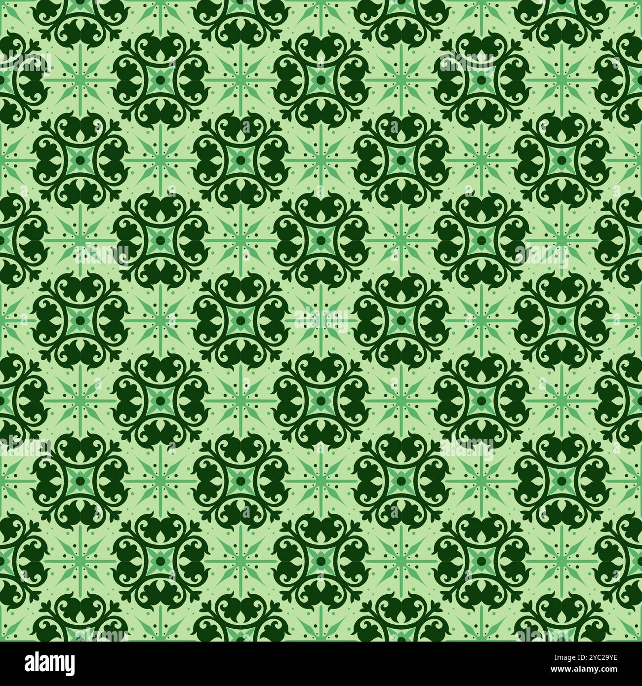 Vecteur de motif de tuiles italiennes sans couture avec des ornements vintage. modèle talavera. fond de vecteur de motif batik Illustration de Vecteur