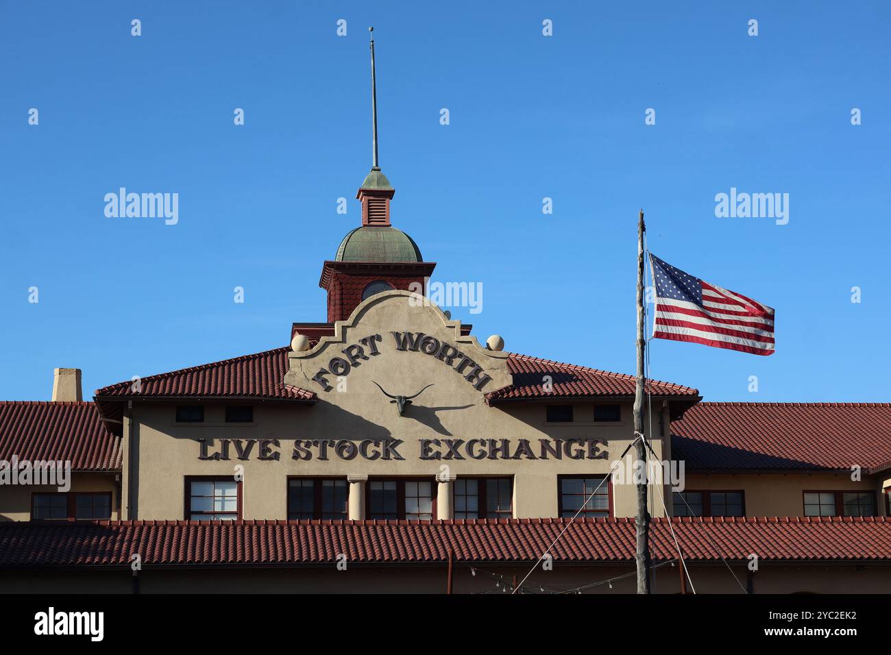 Fort Worth Live Stock Exchange Building Banque D'Images