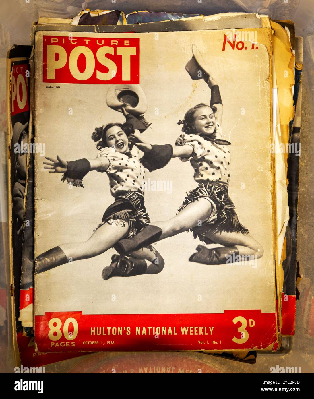 Couverture du magazine Picture Post numéro 1, première édition, 1er octobre 1938, Royaume-Uni Banque D'Images