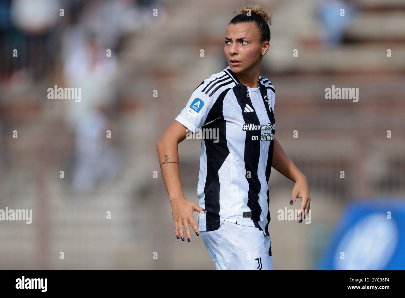 Milan, Italie. 20 octobre 2024. Arianna Caruso de la Juventus regarde par-dessus son épaule lors du match de Serie A Femminile à l'Arena Civica Gianni Brera, Milan. Le crédit photo devrait se lire : Jonathan Moscrop/Sportimage crédit : Sportimage Ltd/Alamy Live News Banque D'Images