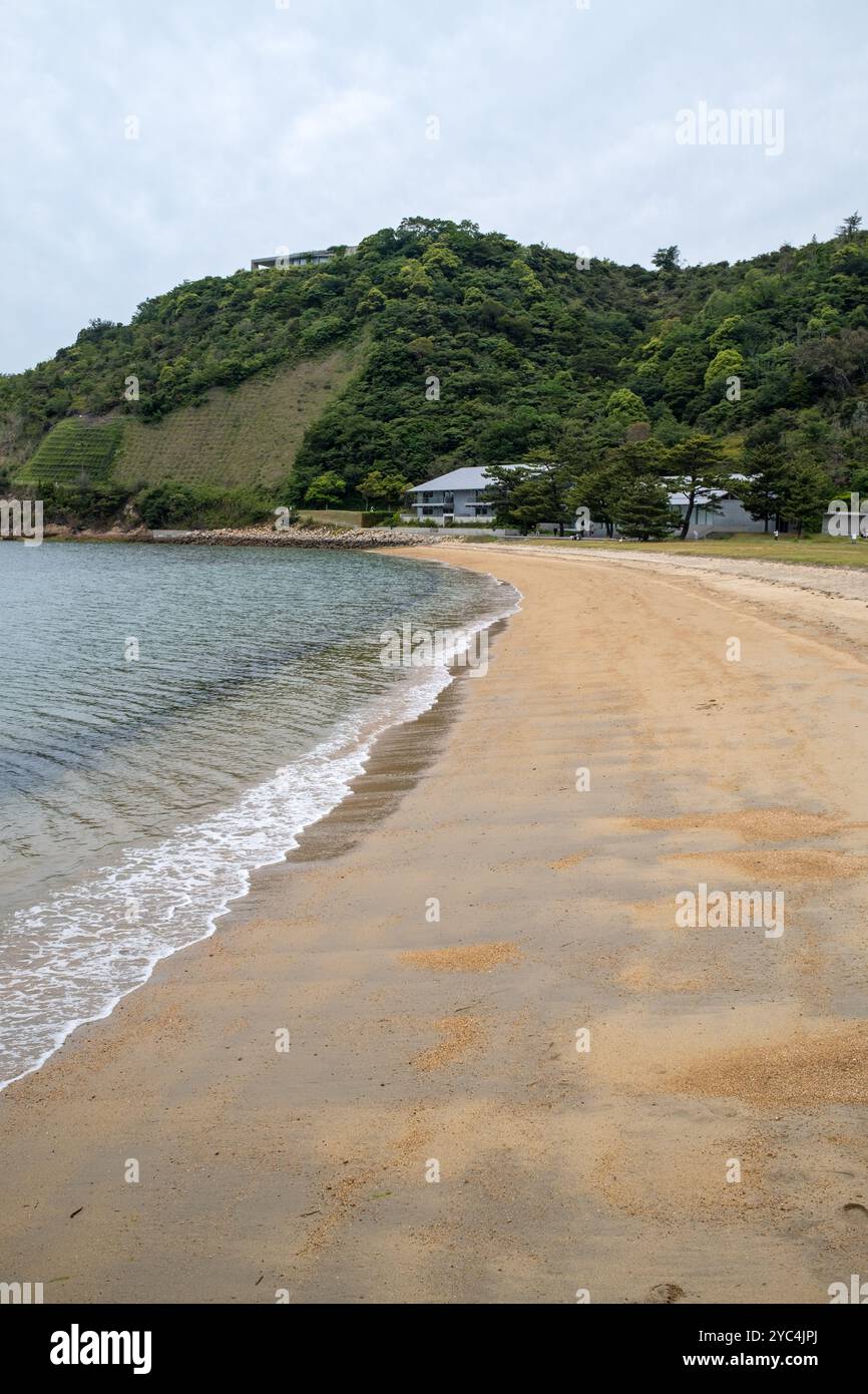 Plage sur l'île de Naoshima au Japon Banque D'Images