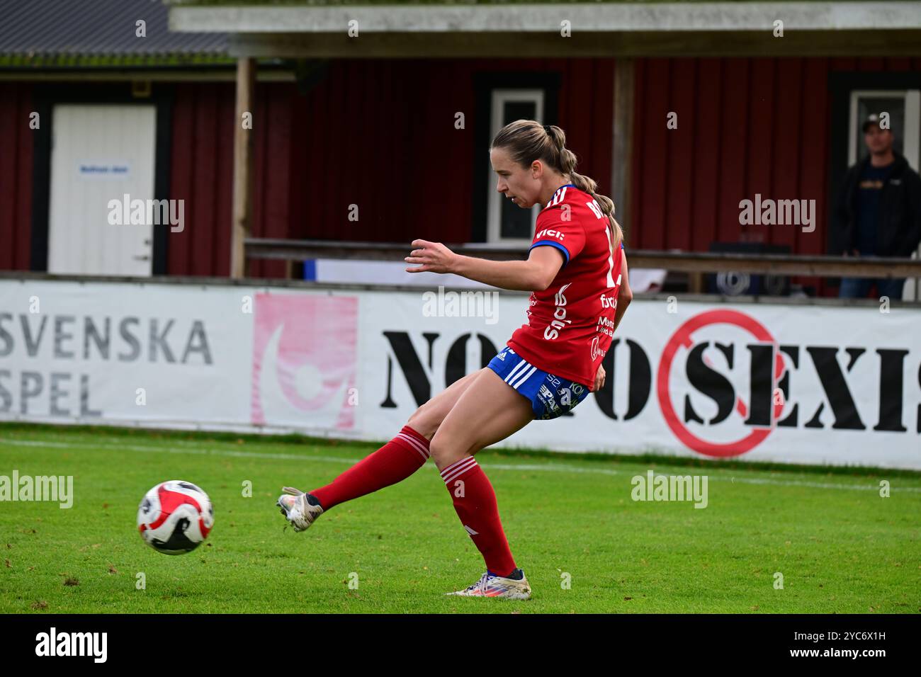 Vittsjö, Skåne, Suède. 20 octobre 2024. Vittsjö GIK vs Piteå IF. Banque D'Images