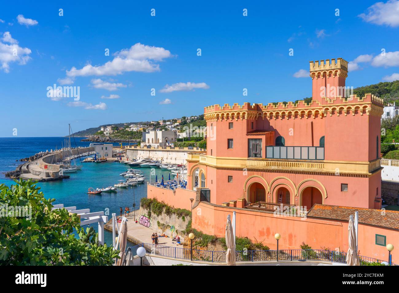 Château de Tricase, Port de Tricase, Tricase, Lecce, Salento, Pouilles, Italie Banque D'Images