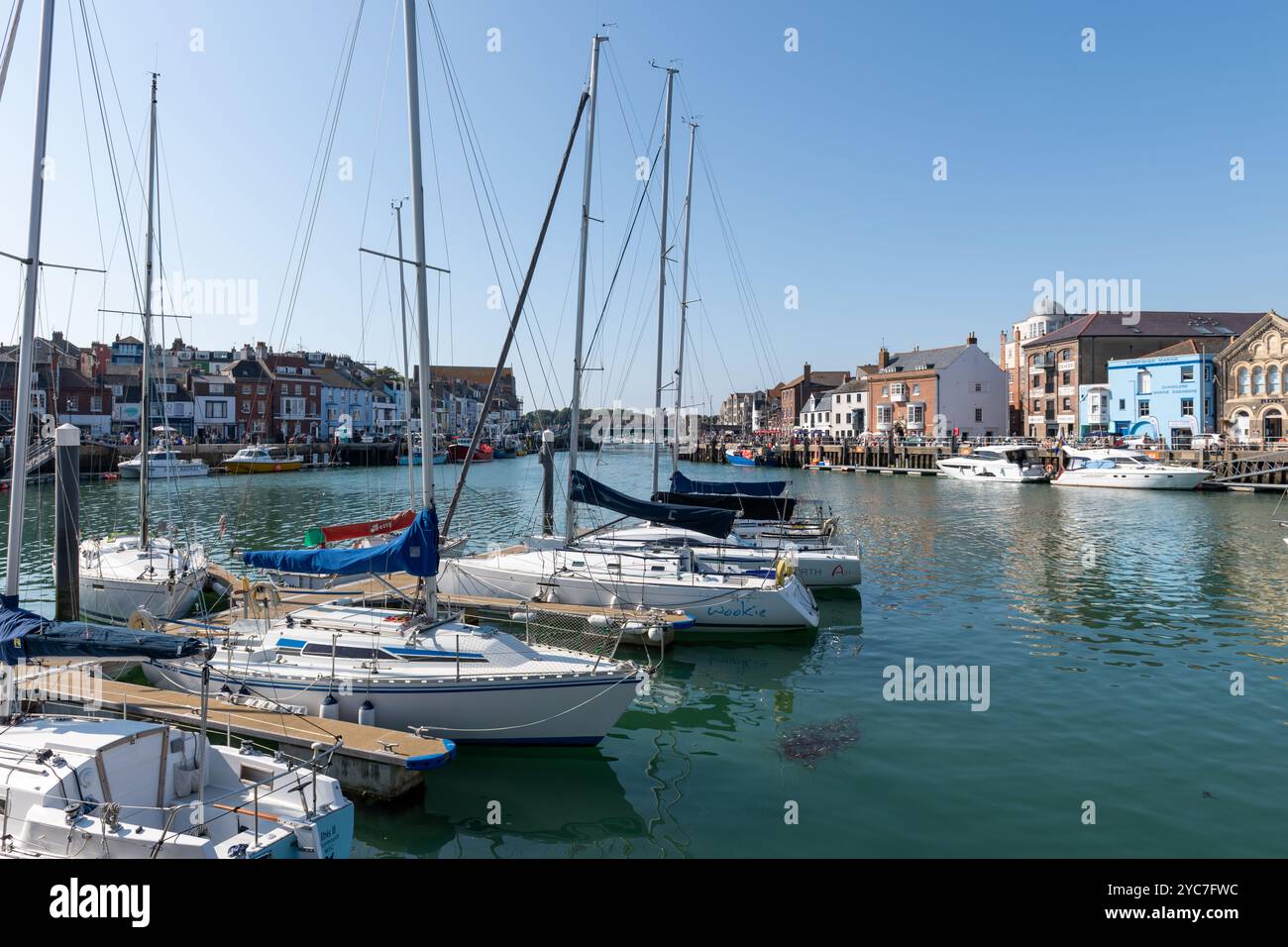 Weymouth.Dorset.Royaume-Uni. 21 septembre 2024.photo du port de Weymouth sur la côte jurassique dans le Dorset Banque D'Images