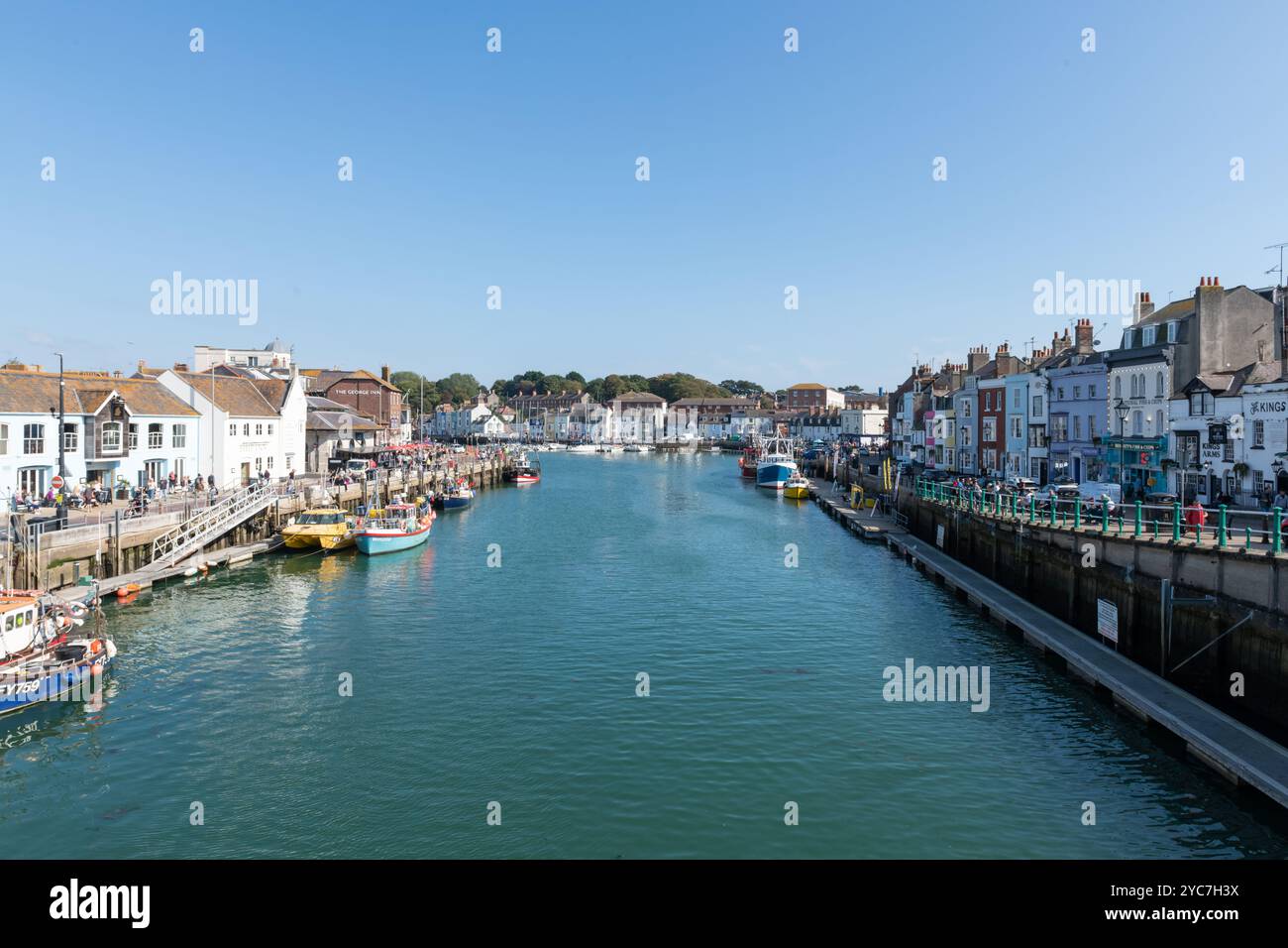 Weymouth.Dorset.Royaume-Uni. 21 septembre 2024.photo du port de Weymouth sur la côte jurassique dans le Dorset Banque D'Images