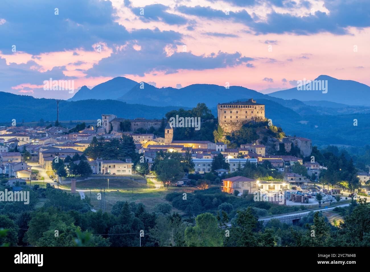 Pescolanciano, Isernia, Molise, Italie Banque D'Images