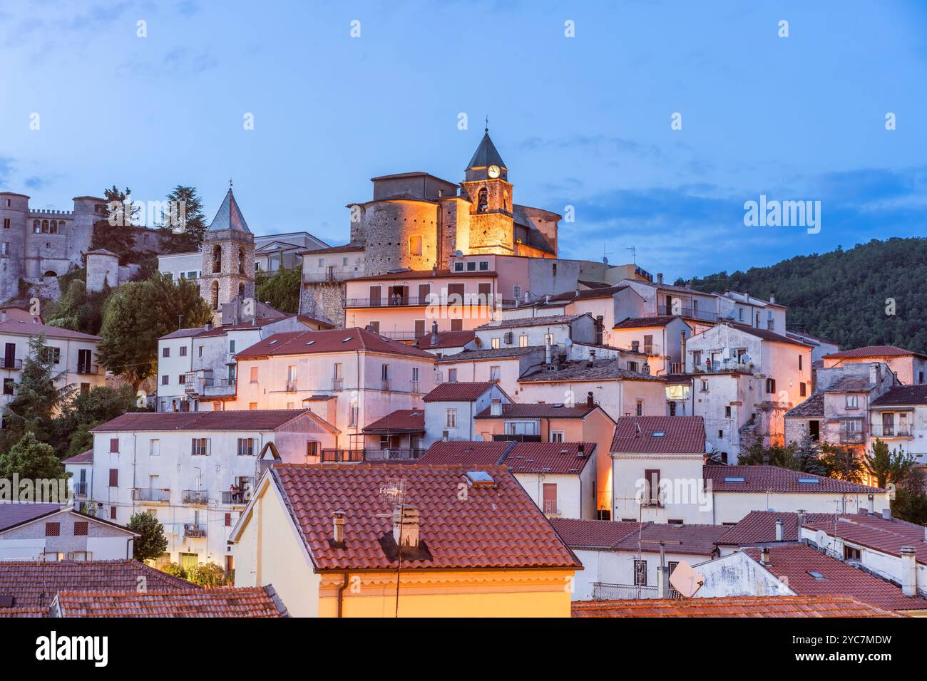 Carpinone, Isernia, Molise, Italie Banque D'Images