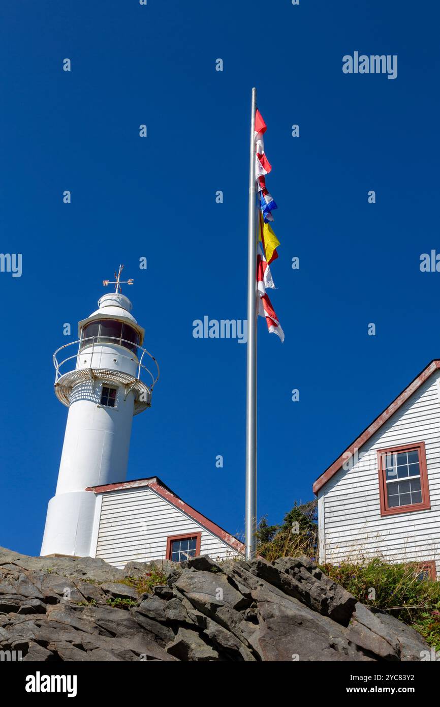 Phare de Lobster Head Cove, Rocky Harbour, Terre-Neuve, Canada Banque D'Images